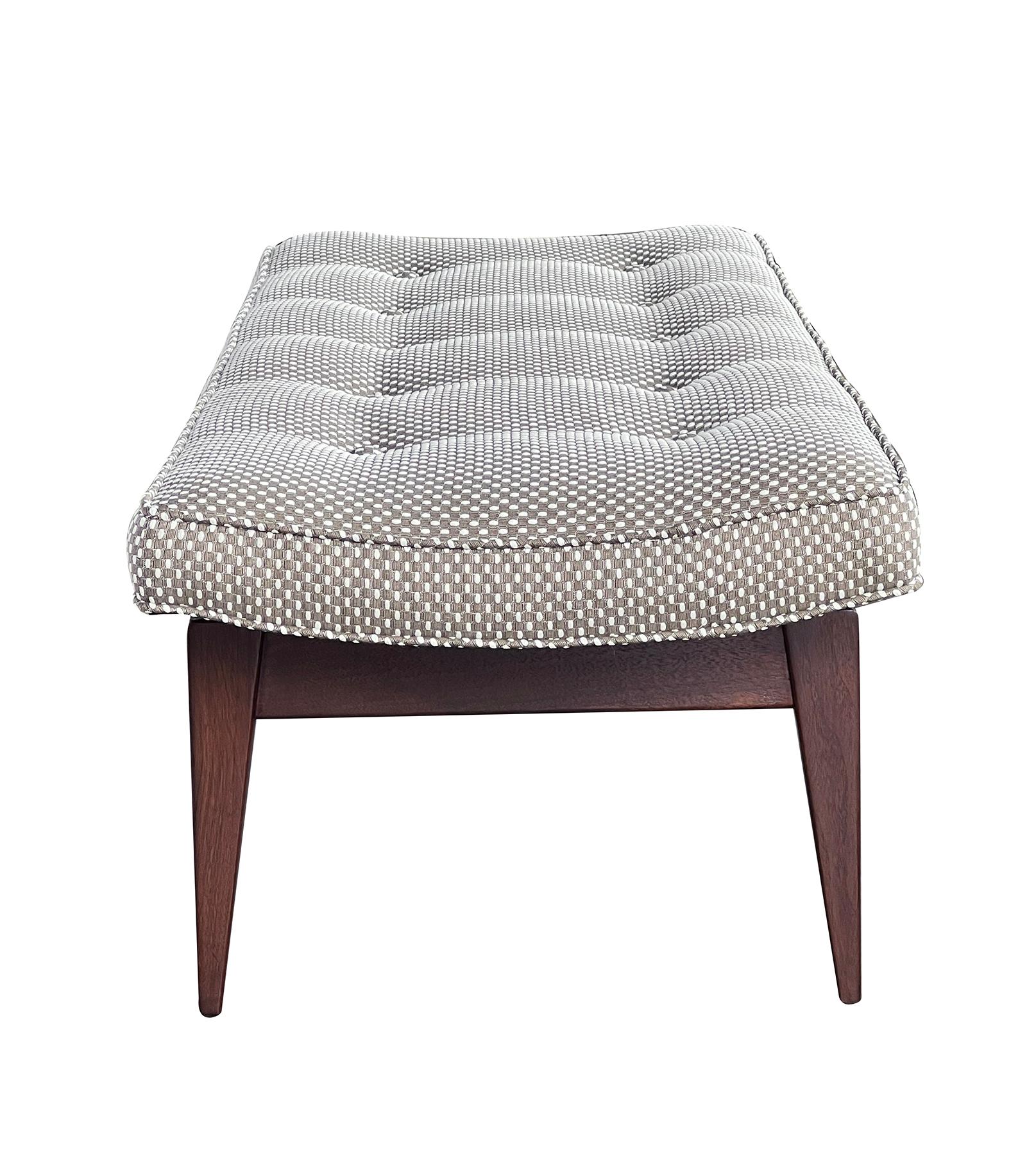 Americano Jens Risom Mid-Century Walnut Floating Bench in vendita