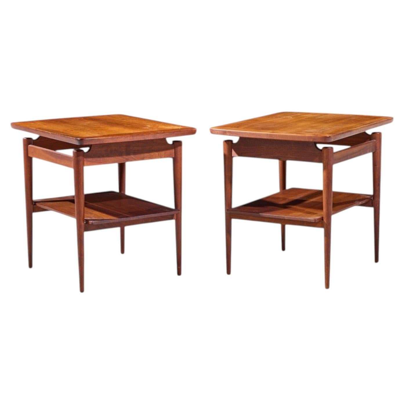 Pair of Jens Risom T-710 Small Side Tables, circa 1950s at 1stDibs