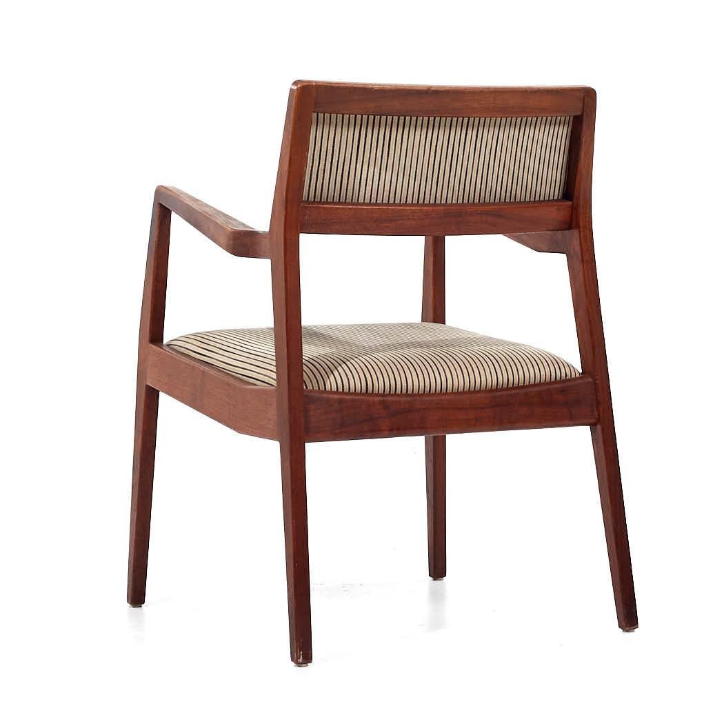 Jens Risom Mid Century Walnut Playboy Dining Chairs - Set of 4 For Sale 2