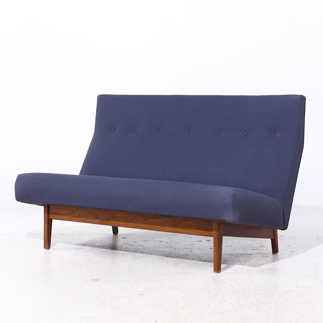 Mid-Century Modern Settee Jens Risom du milieu du siècle dernier en vente