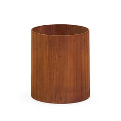 Jens Risom Mid Century Walnut Waste Basket