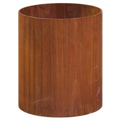 Jens Risom Mid Century Walnut Waste Basket