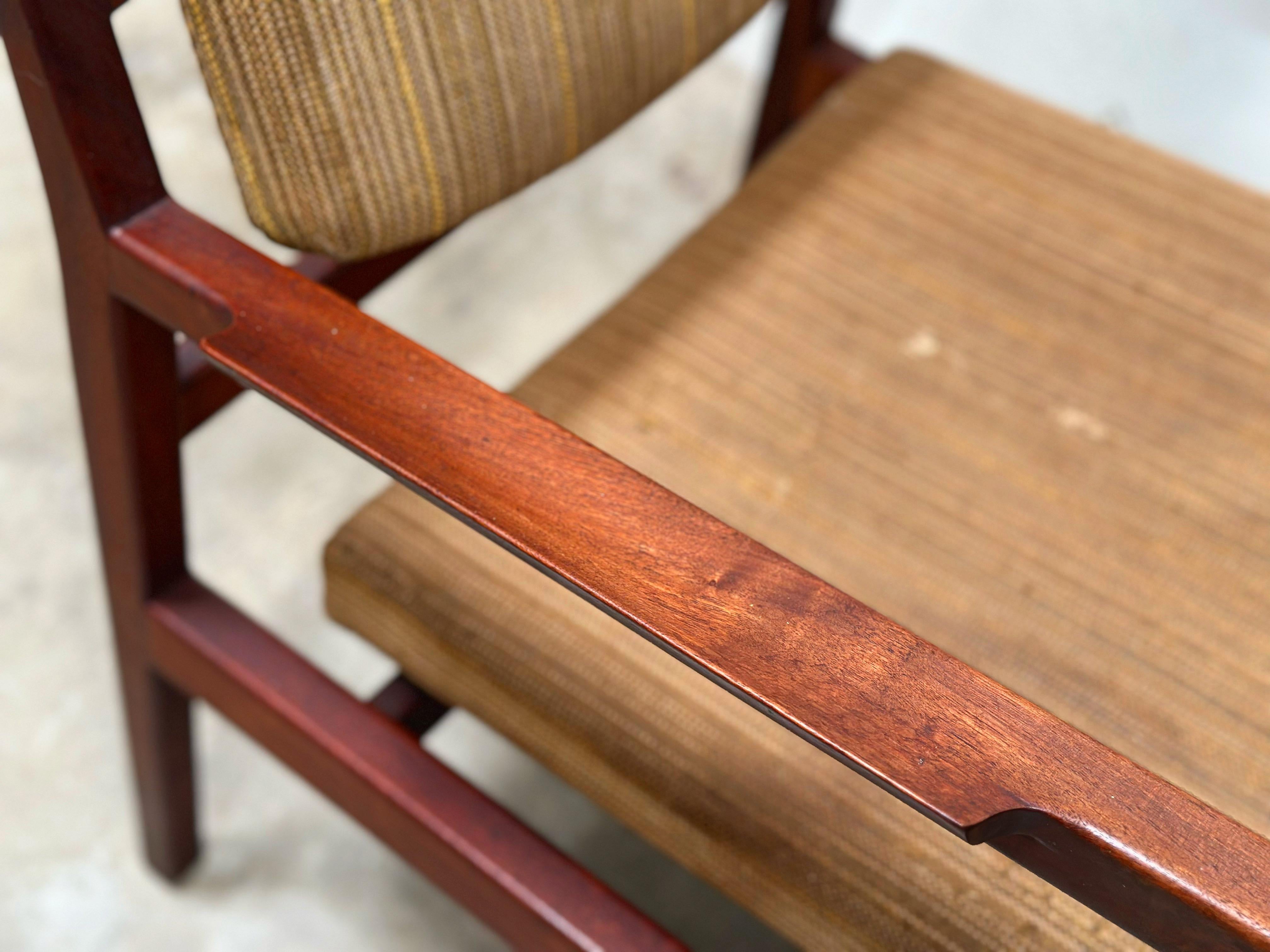 Jens Risom Moderne Sessel aus der Mitte des Jahrhunderts - 8er-Set - Modell C170 - Schwarzes Nussbaumholz im Angebot 4