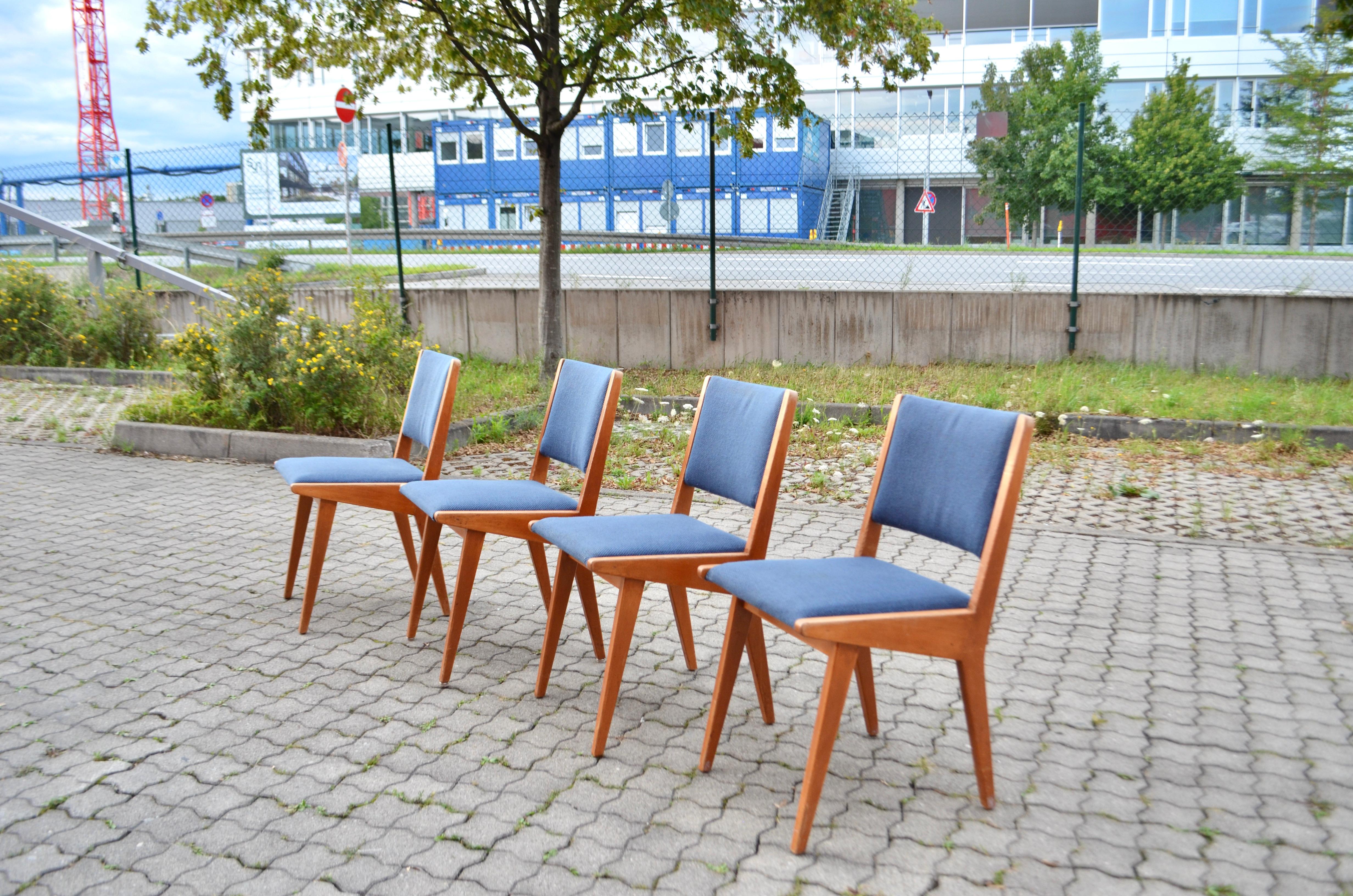 Mid-Century Modern Jens Risom Model 666 Dining Chair or for Knoll International Set of 4 For Sale