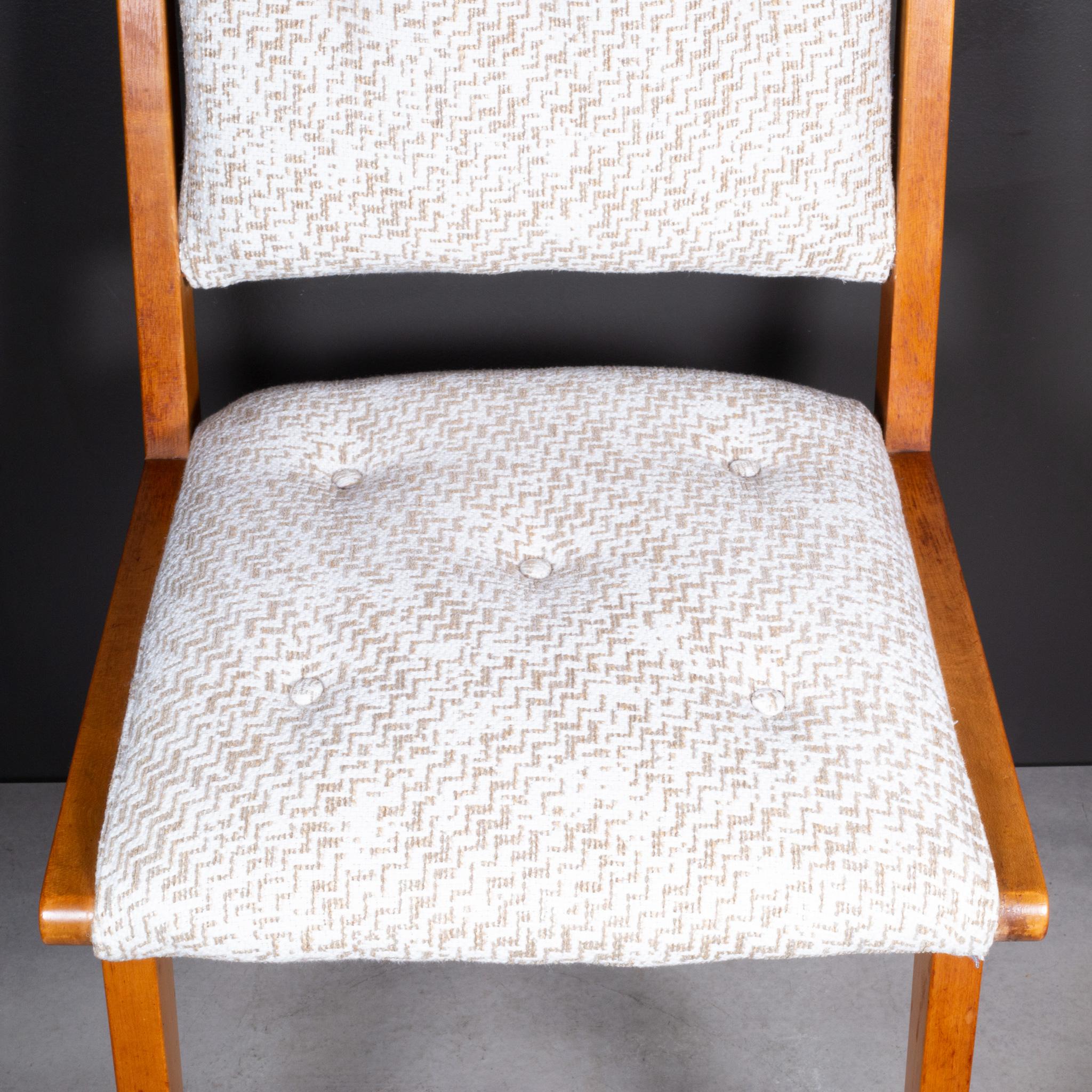 Jens Risom Model 666 for Knoll Reupholstered Side Chairs c.1941-Set of 6 9