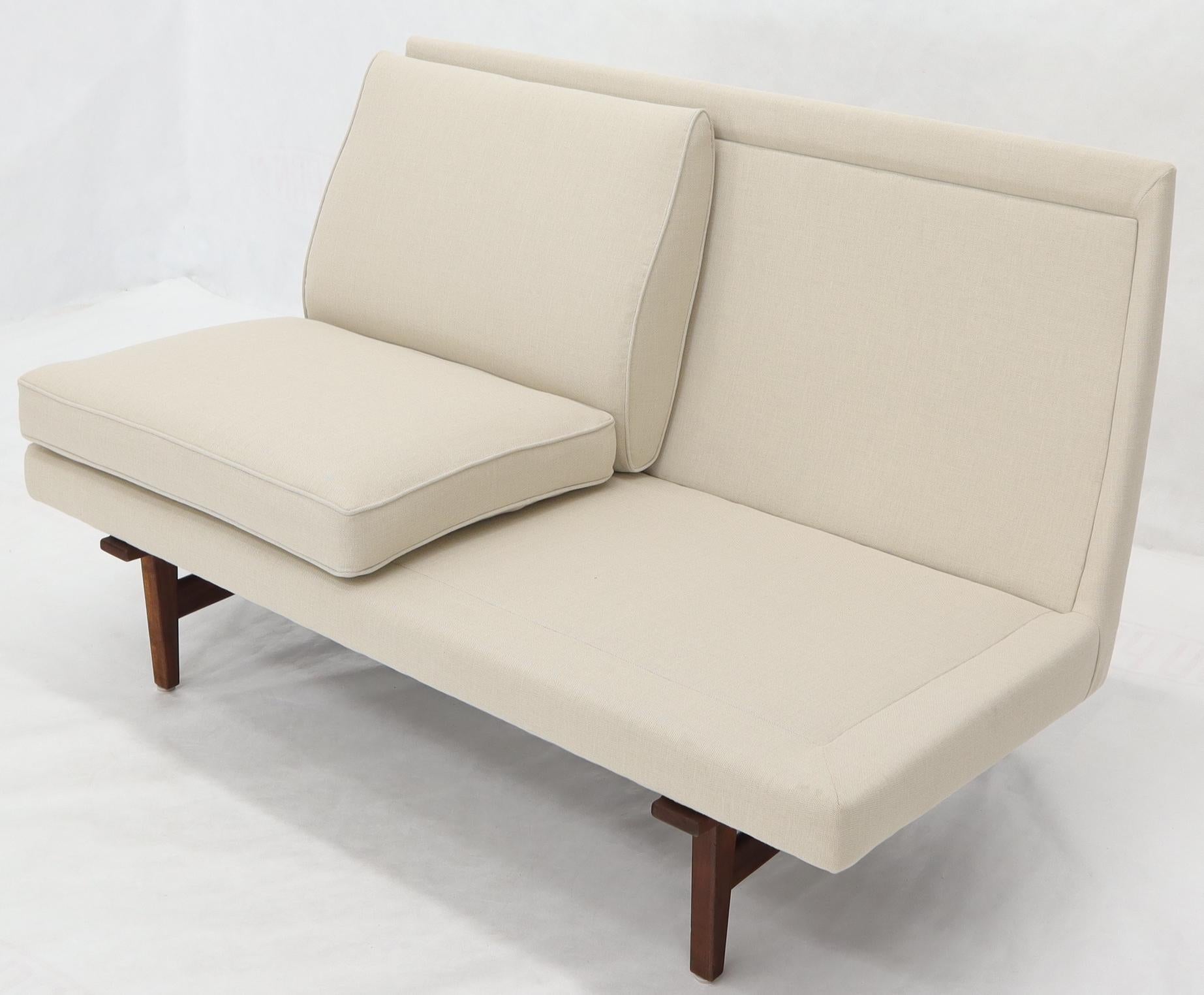 Jens Risom New Canval like Upholstery Loveseat Sofa by Jens Risom 6