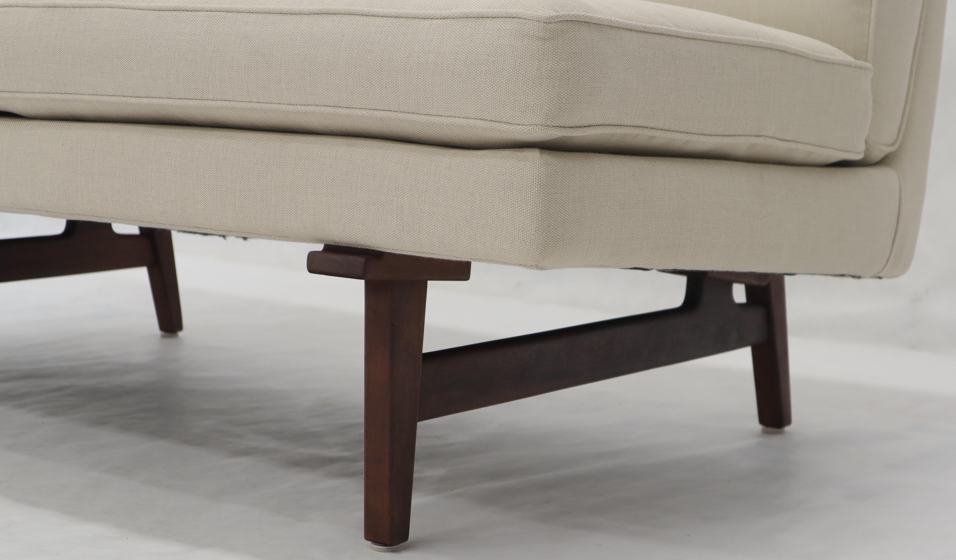 American Jens Risom New Canval like Upholstery Loveseat Sofa by Jens Risom