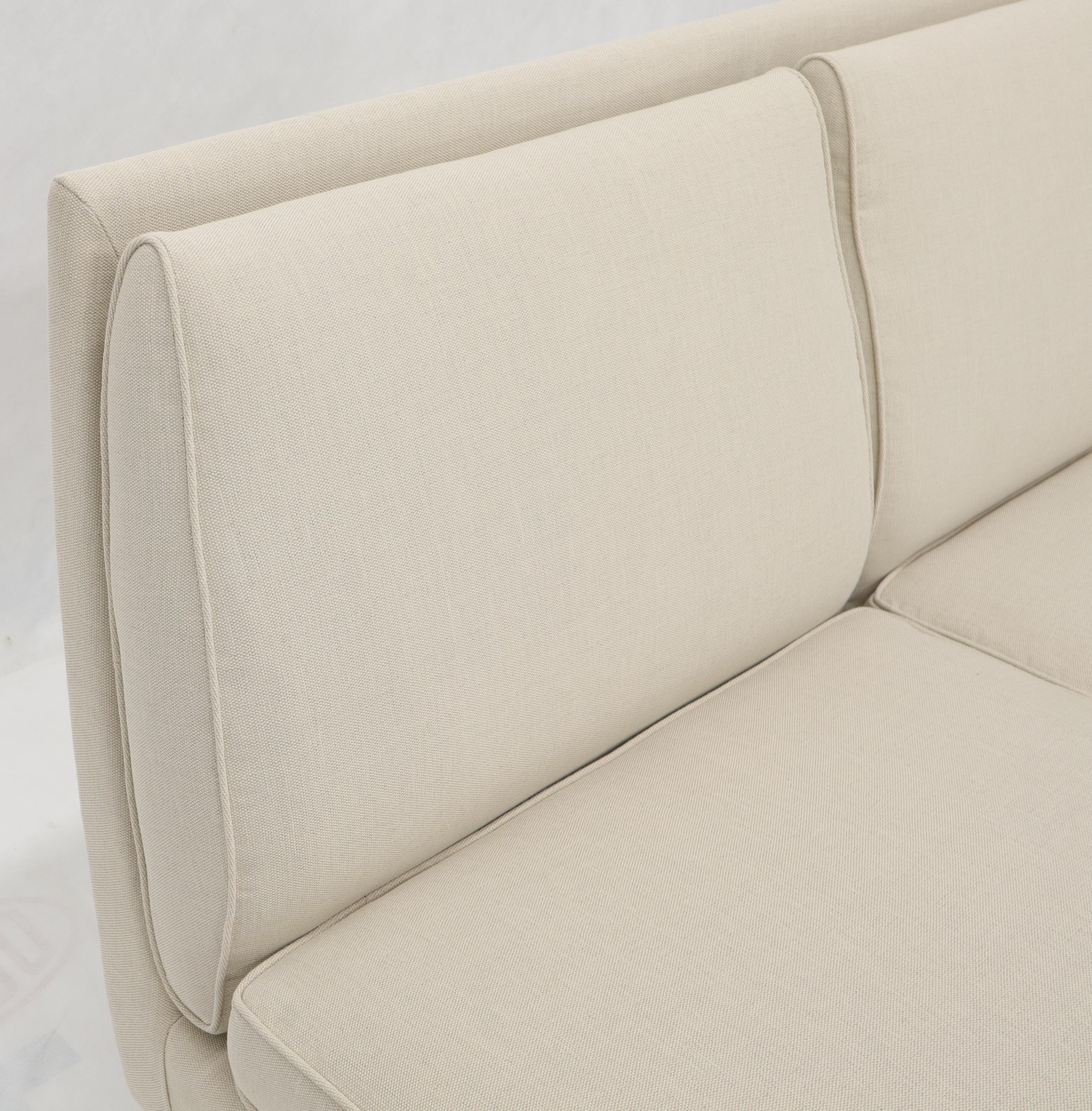 Jens Risom New Canval like Upholstery Loveseat Sofa by Jens Risom 2