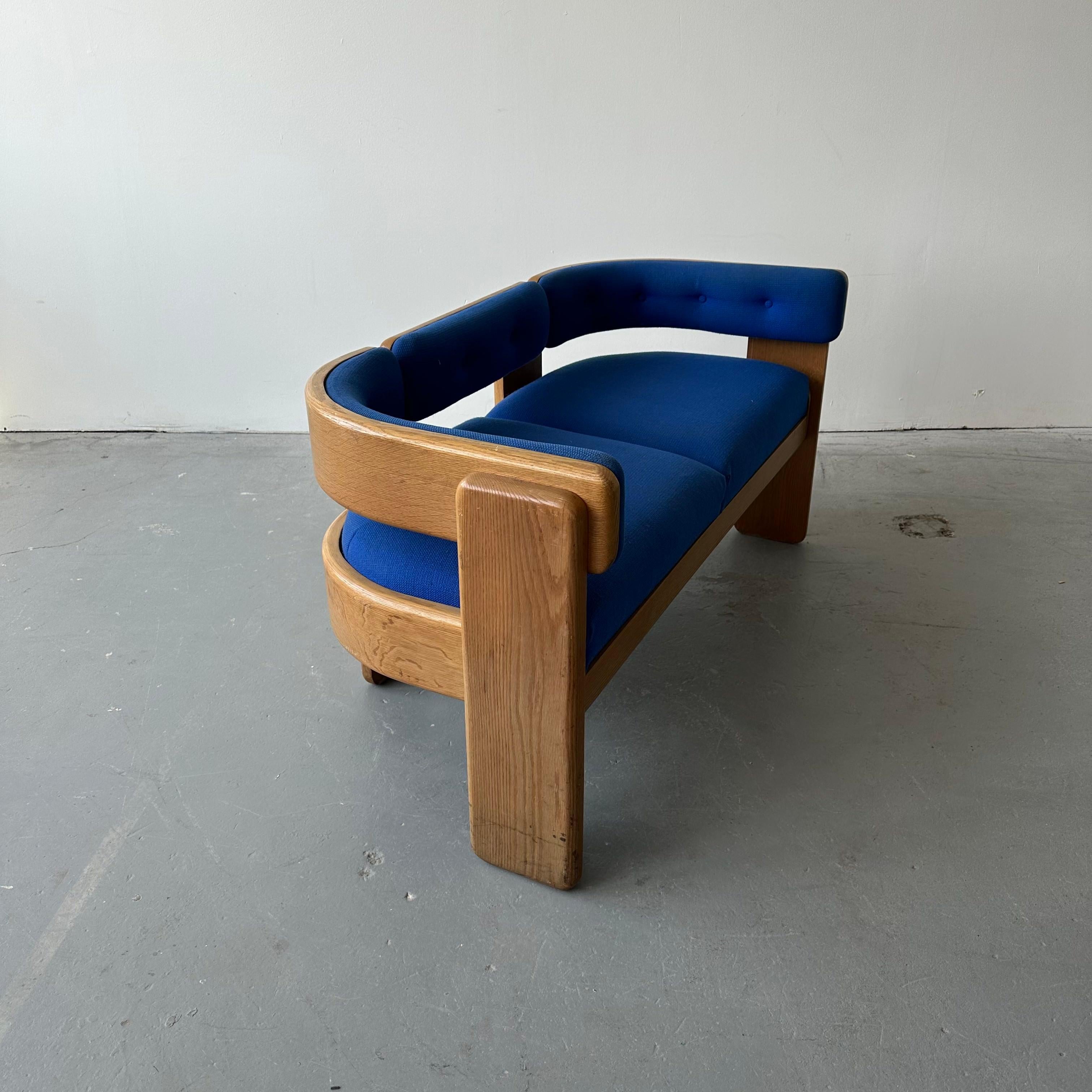 American Jens Risom Oak Settee