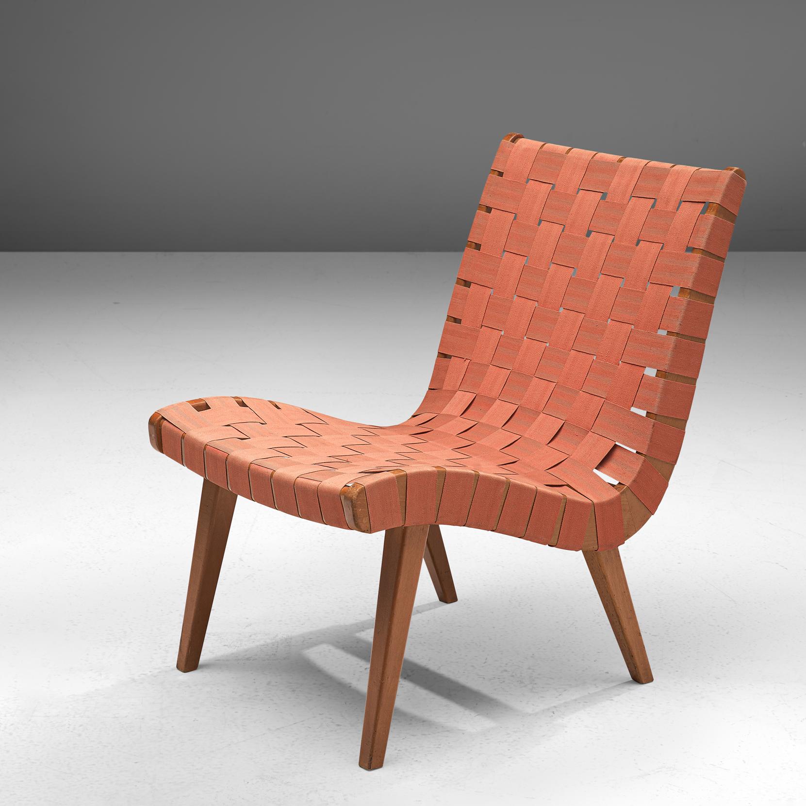 Toile Jens Risom - Paire de chaises longues ''Vostra'' avec pouf  en vente