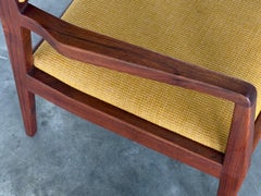 Jens Risom Playboy Chair - Model C140 - Mid Century Walnut Armchair