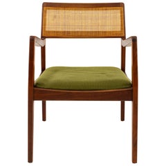 Jens Risom "Playboy" Mid Century Cane Back Chair