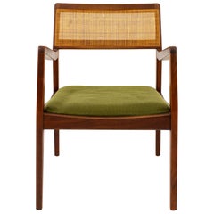 Jens Risom "Playboy" Mid Century Cane Back Chair