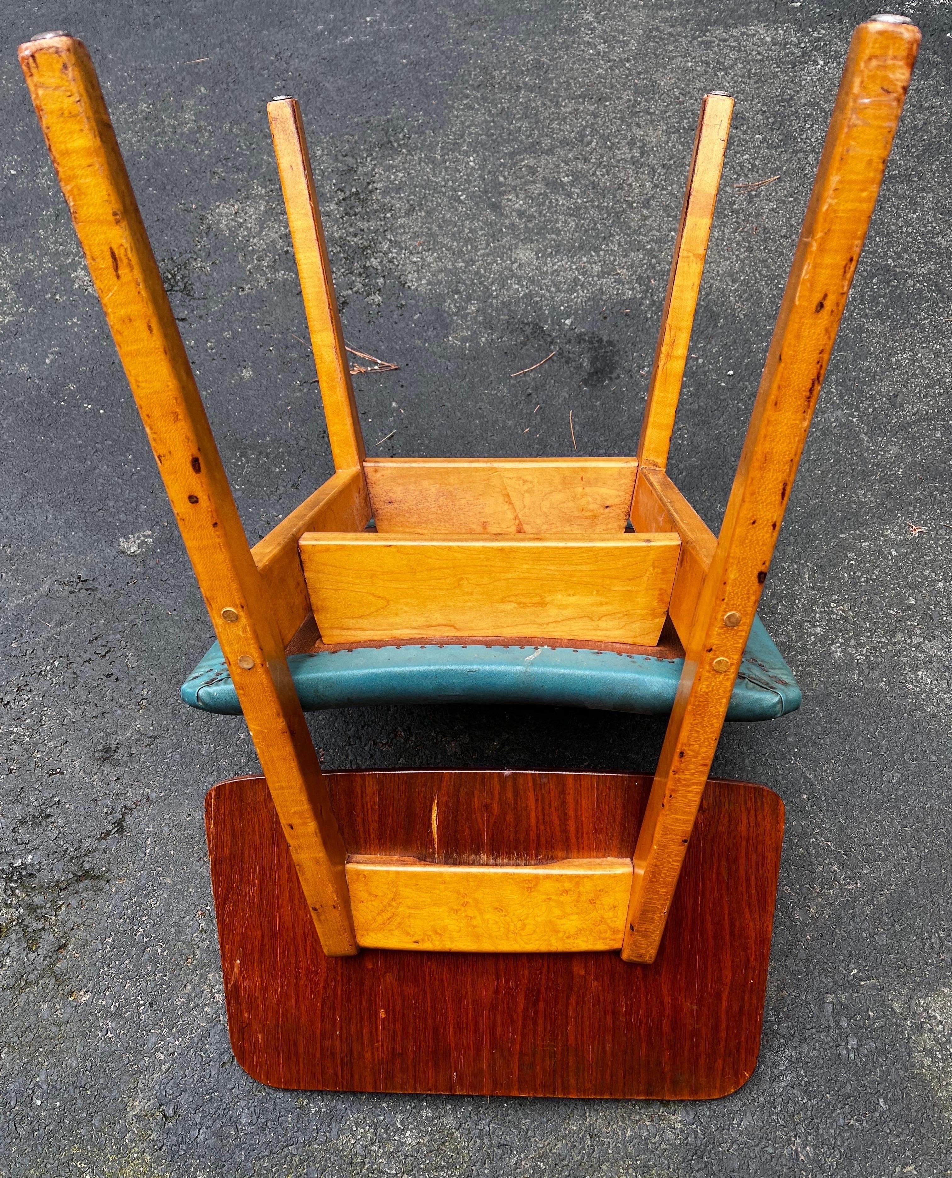 Jens Risom Side Chair in original condition, c. 1940 1