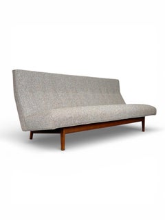 Jens Risom Sofa - Mid Century Modern - Model 250 Armless Sofa with Walnut Base