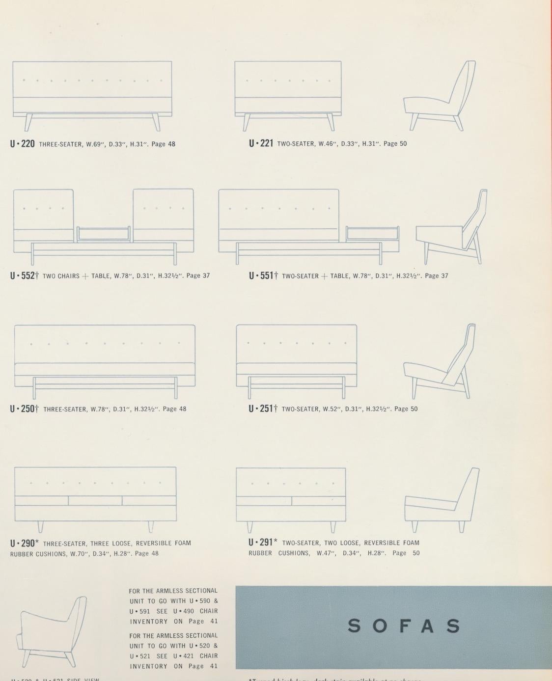 Jens Risom Sofa with Magazine Table 6