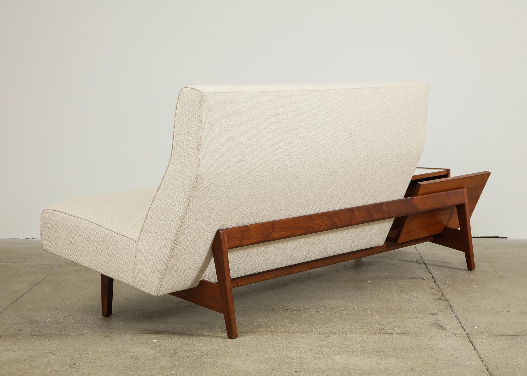 American Jens Risom Sofa with Magazine Table