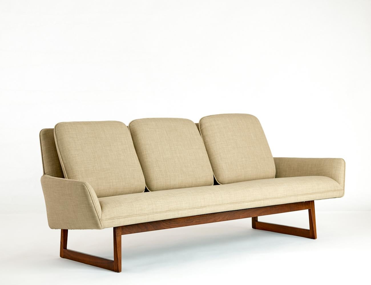 American Jens Risom Sofas Matching Pair circa 1960s