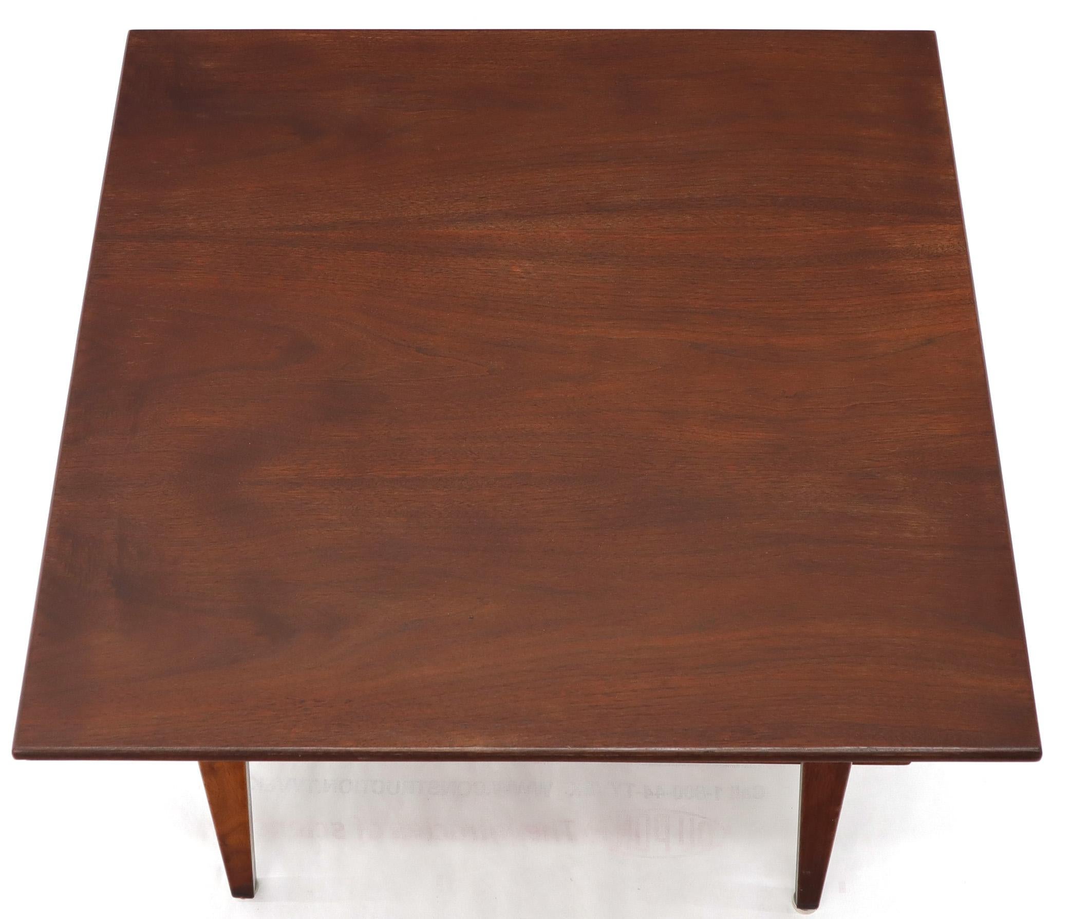 Jens Risom Square Occasional Coffee Side Table Oiled Walnut 1