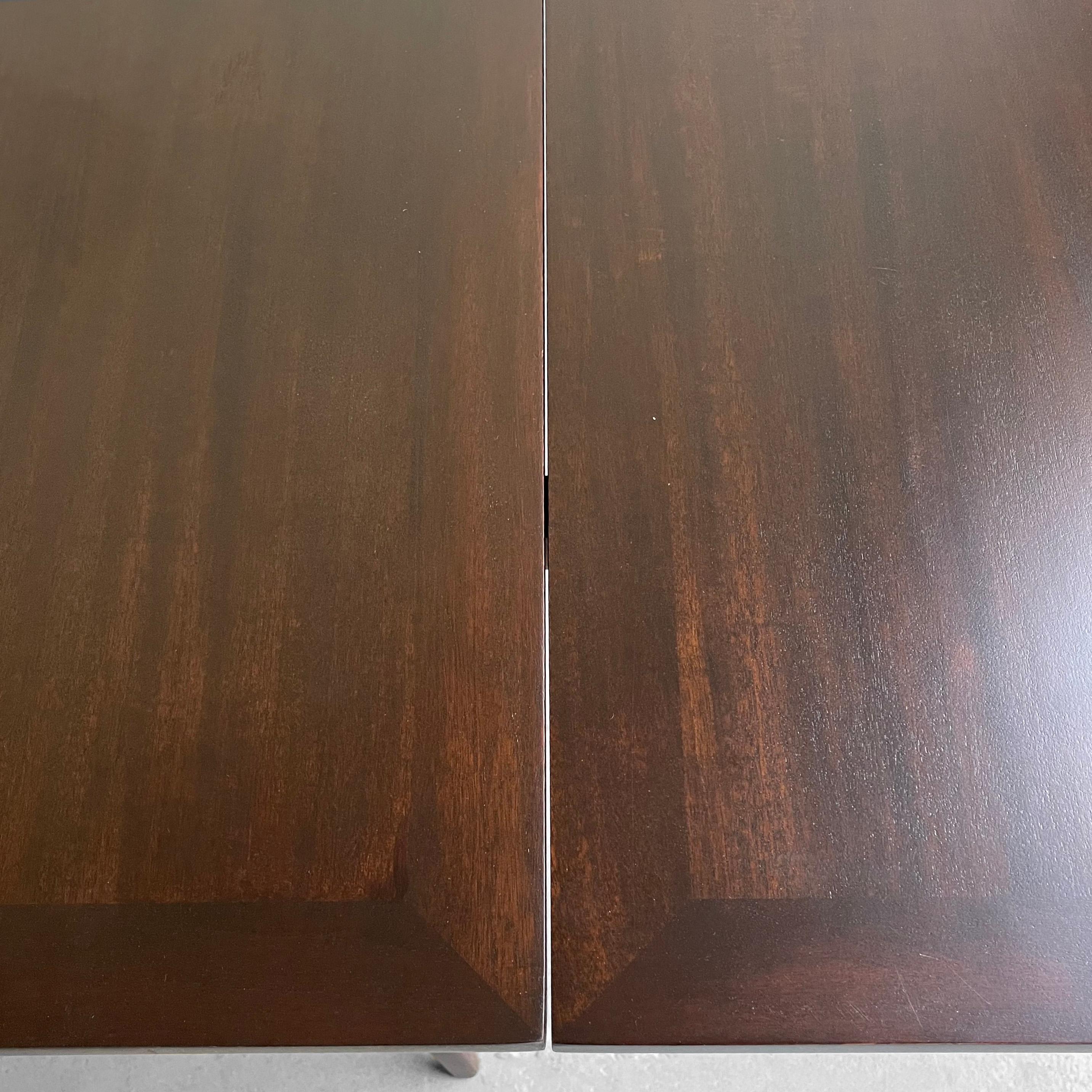 Jens Risom Square Walnut Extension Dining Table 4