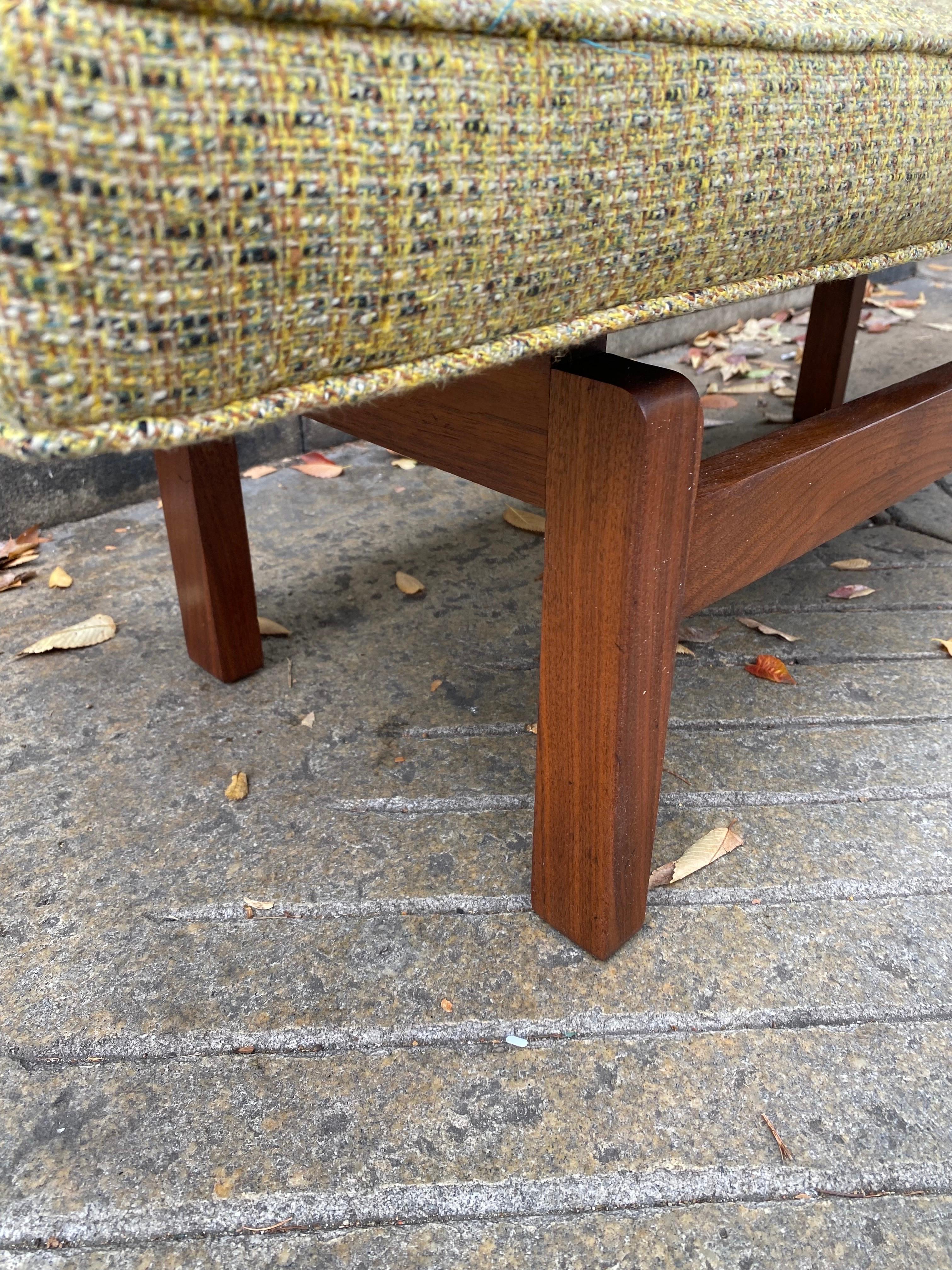 Upholstery Jens Risom Style Bench For Sale
