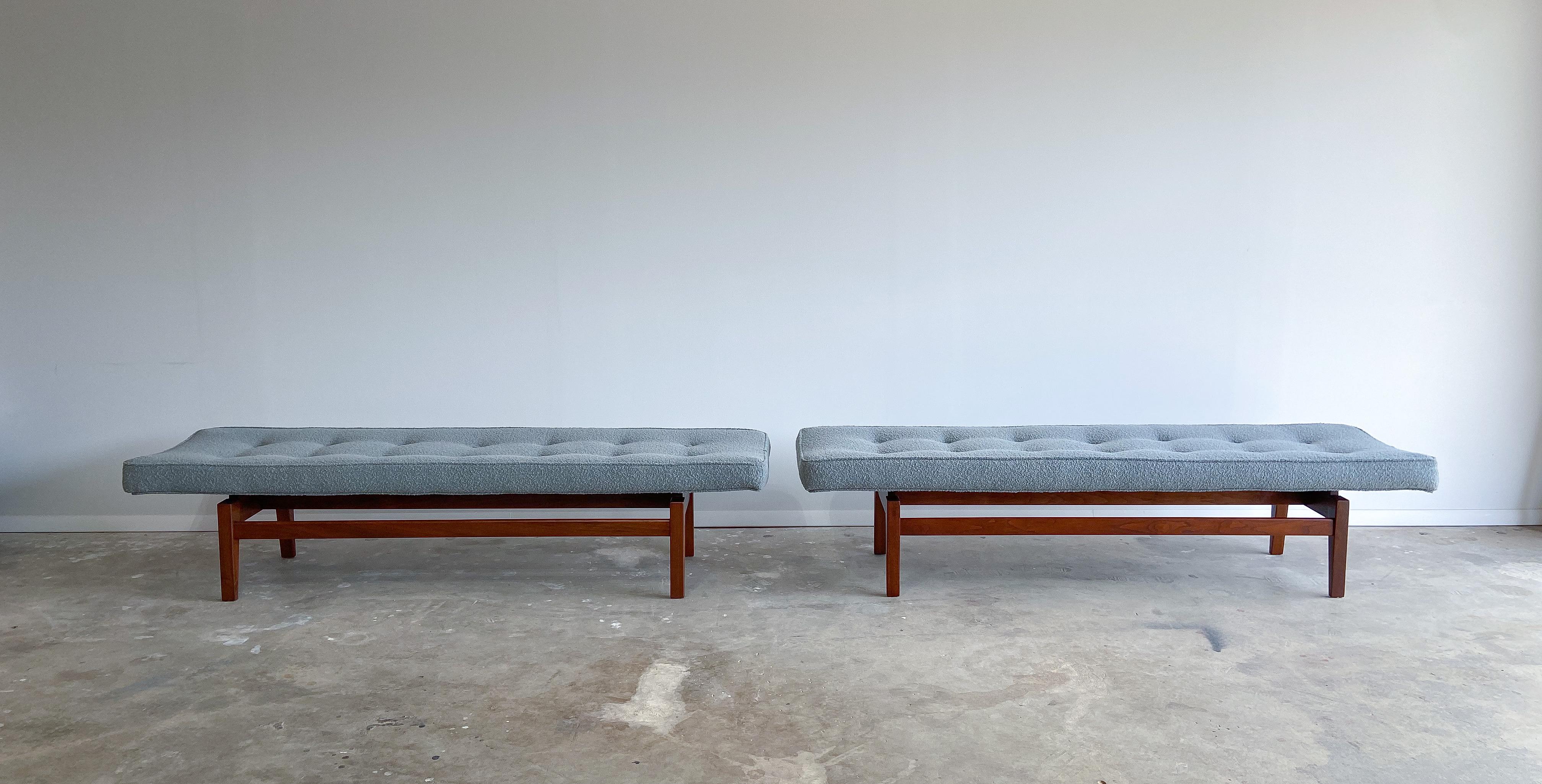 *Please note one bench has sold. 

A wonderful Jens Risom model T621 upholstered bench. This is the less-common 72