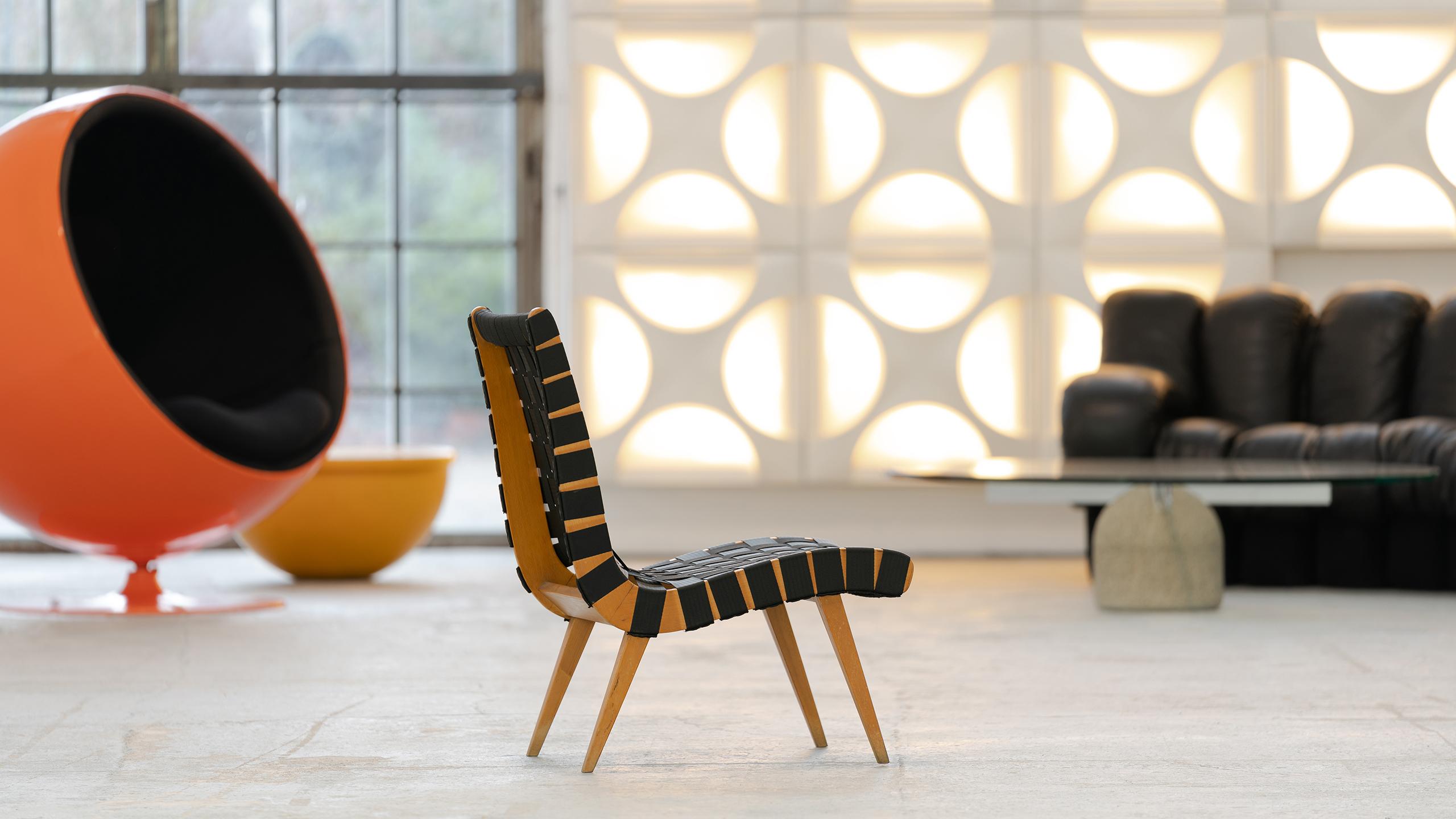 Jens Risom, Vostra Easy Lounge Chair, Design 1941 für Walter Knoll, Deutschland (Moderne der Mitte des Jahrhunderts)
