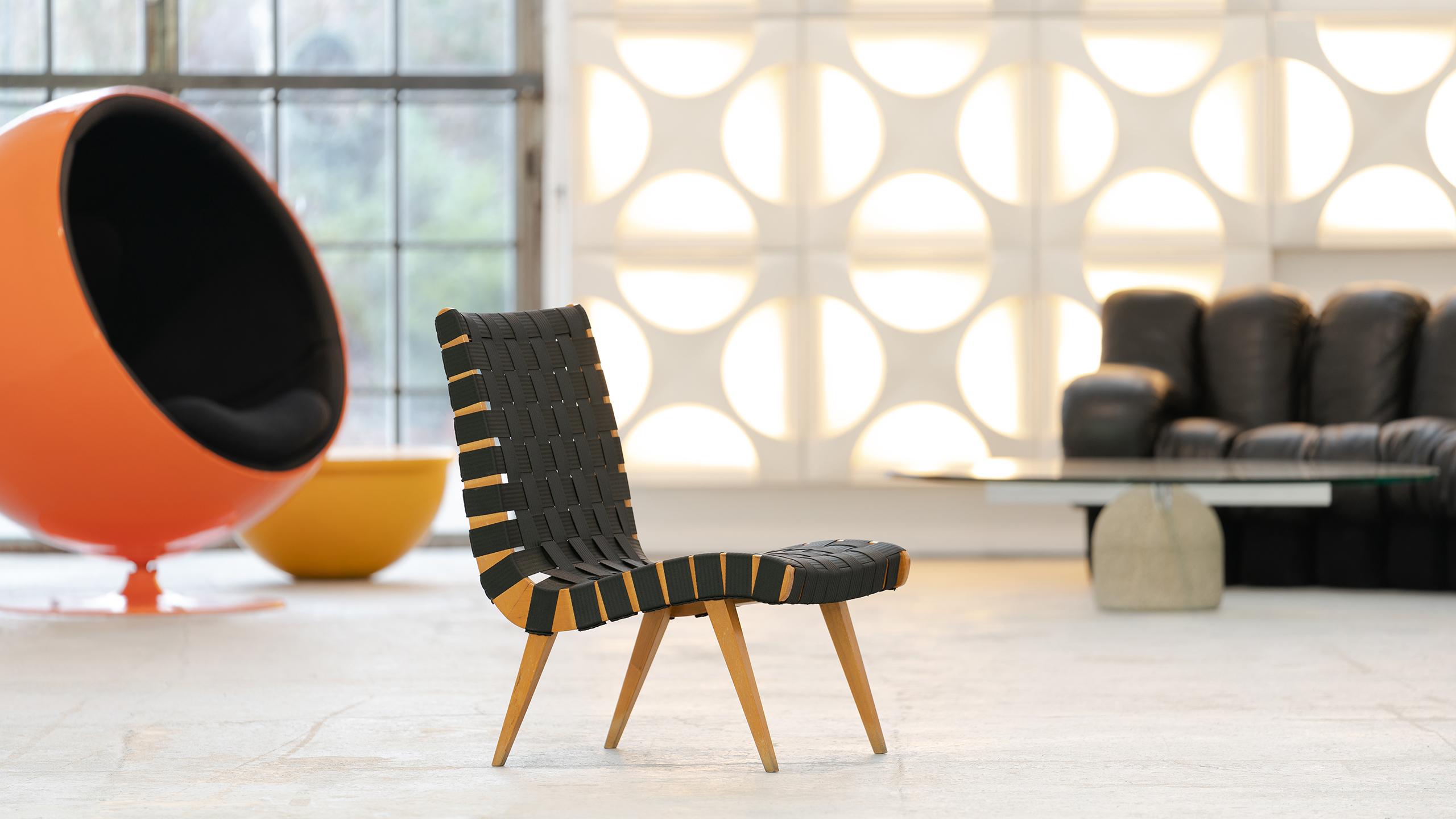 Jens Risom, Vostra Easy Lounge Chair, Design 1941 für Walter Knoll, Deutschland (Mitte des 20. Jahrhunderts) im Angebot