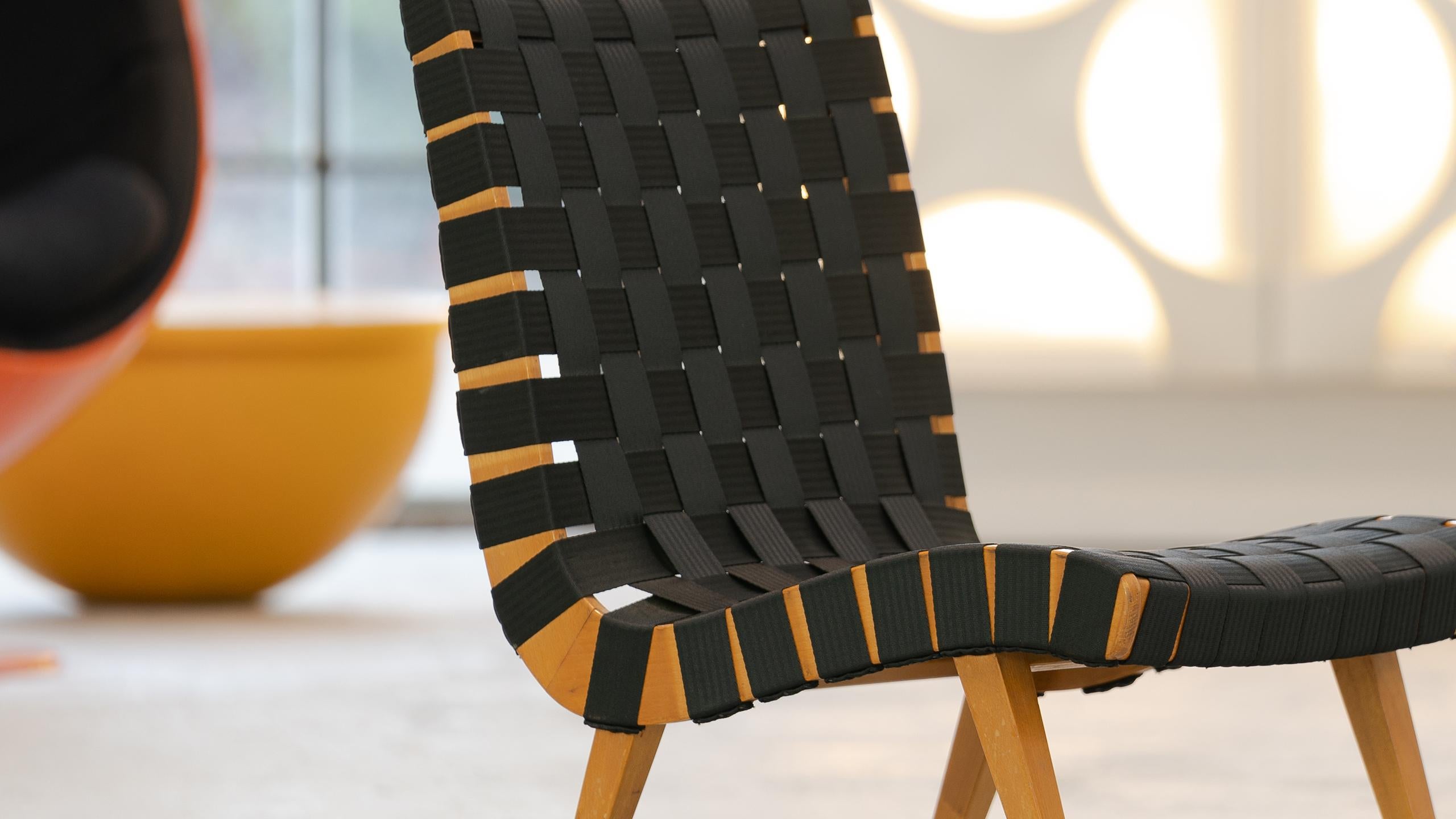 Hêtre Fauteuil de salon Vostra de Jens Risom, design 1941 pour Walter Knoll, Allemagne en vente