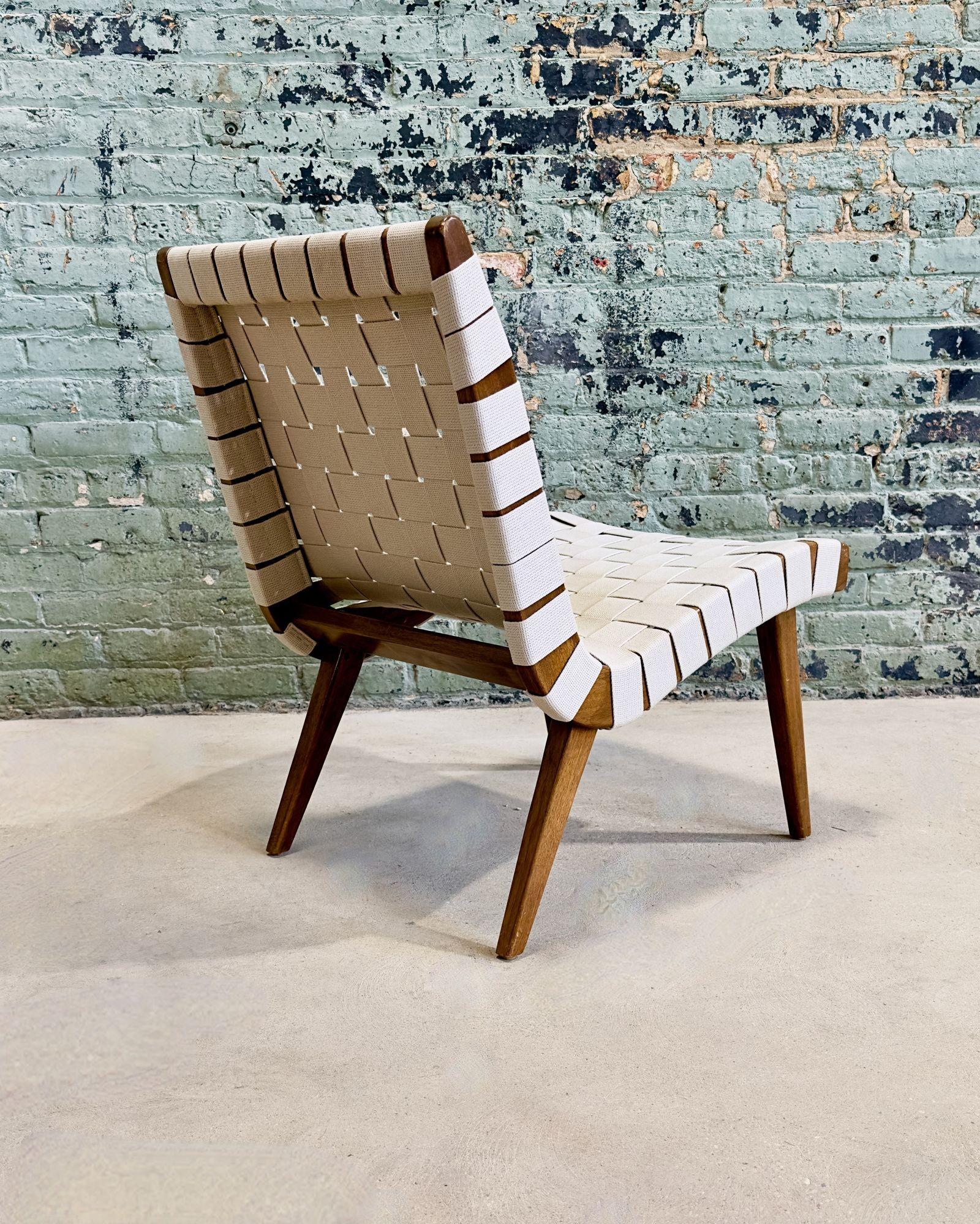 Wood Jens Risom Vostra Easy Lounge Chair for Knoll For Sale