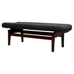 Jens Risom Walnut Bench