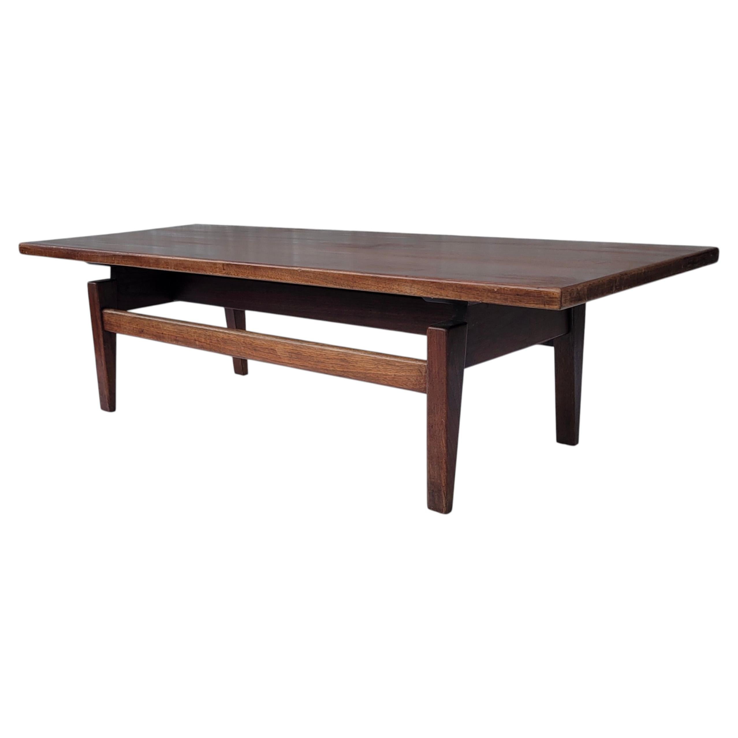 Jens Risom Walnut Coffee Table