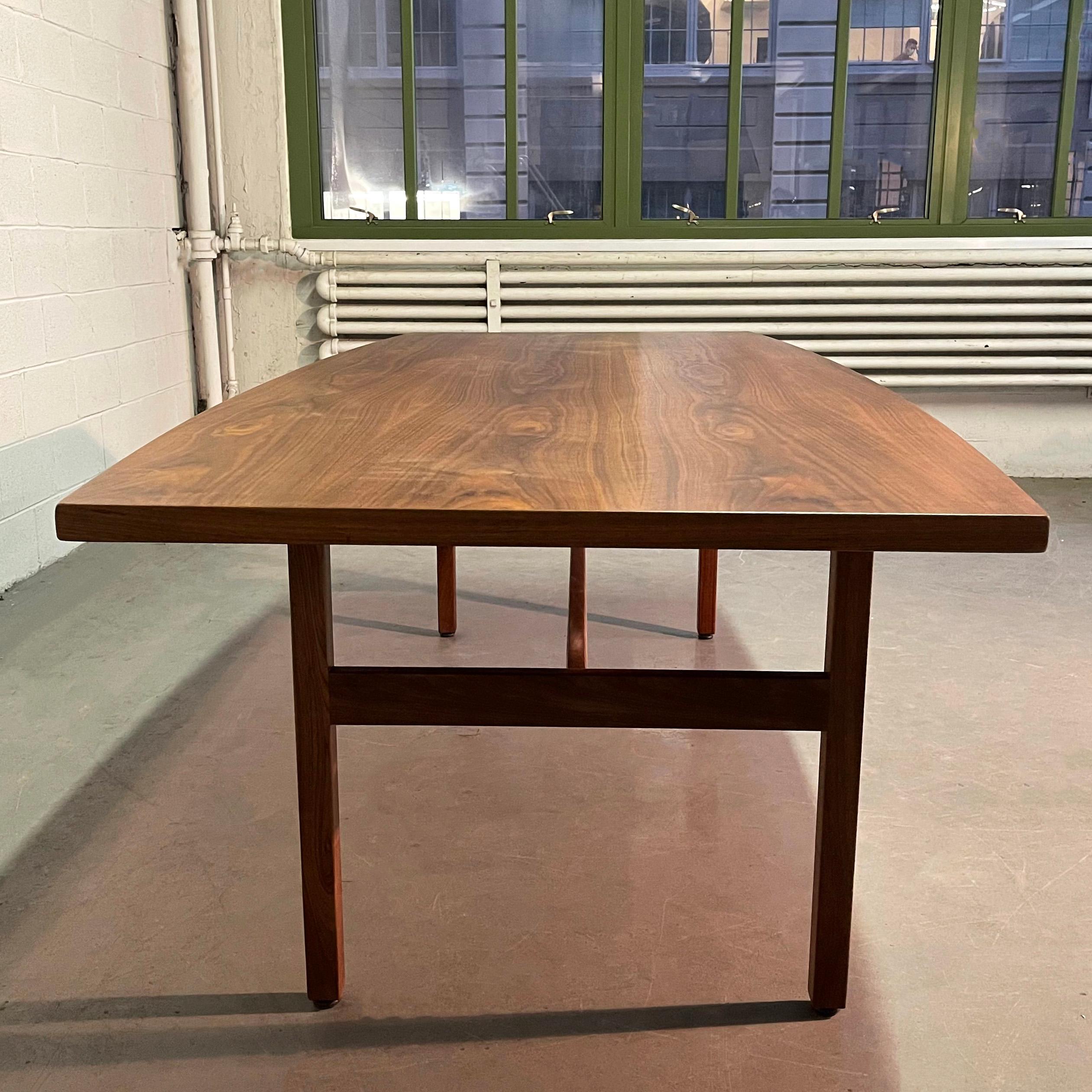 Jens Risom Walnut Conference Dining Table 4