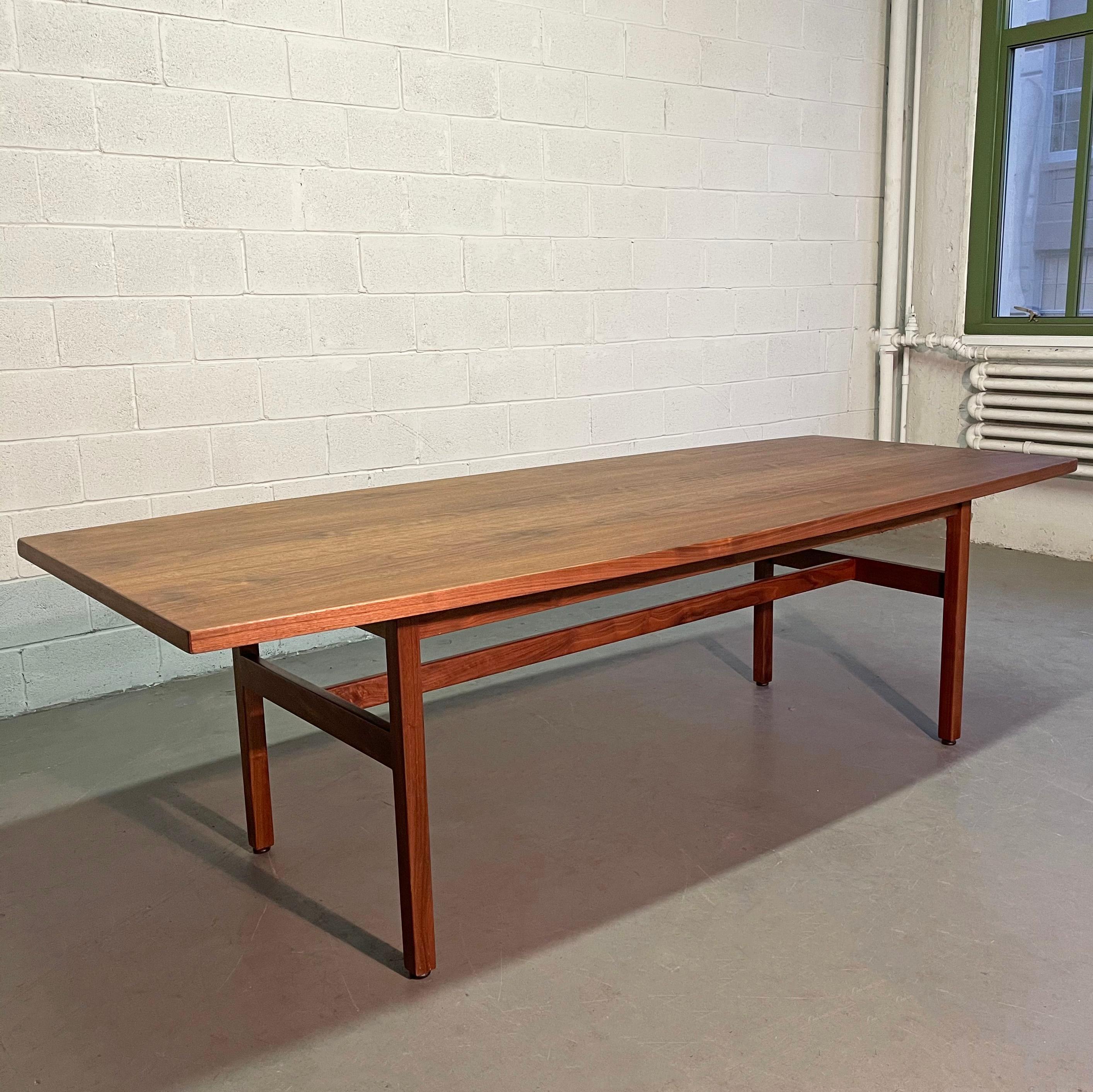 20th Century Jens Risom Walnut Conference Dining Table