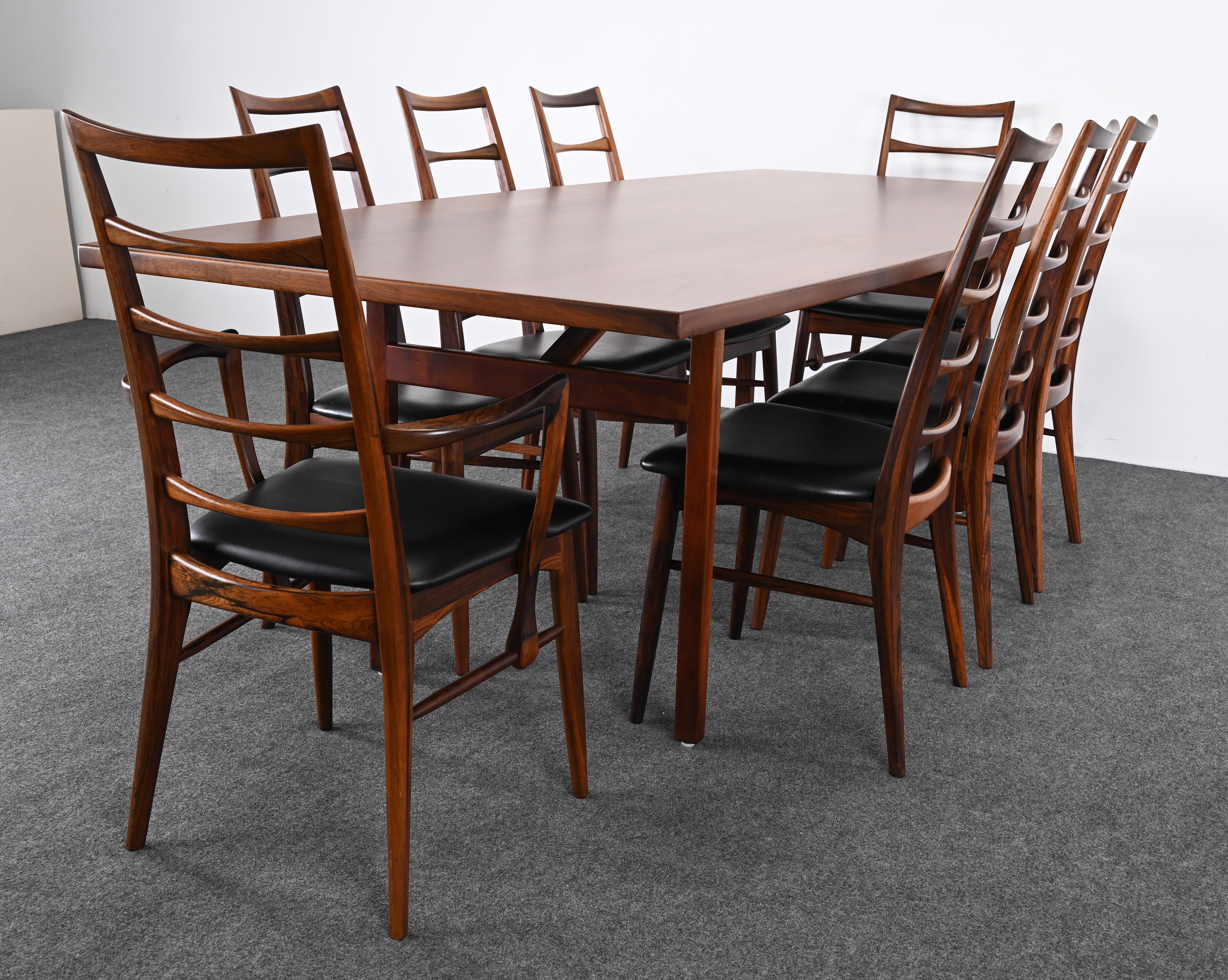 Table de salle à manger en noyer de Jens Risom, années 1950 en vente 10