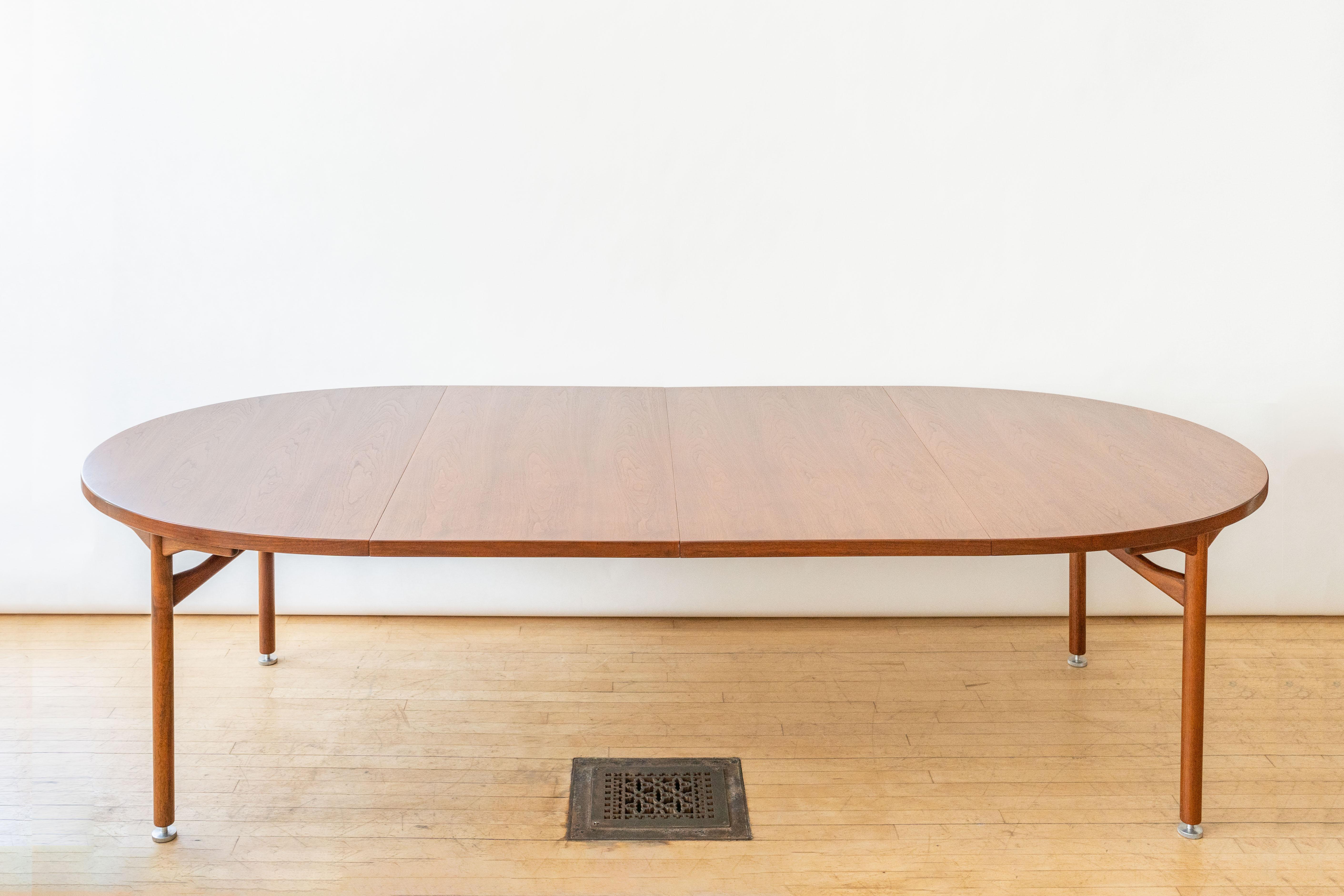 American Jens Risom Walnut Dining Table