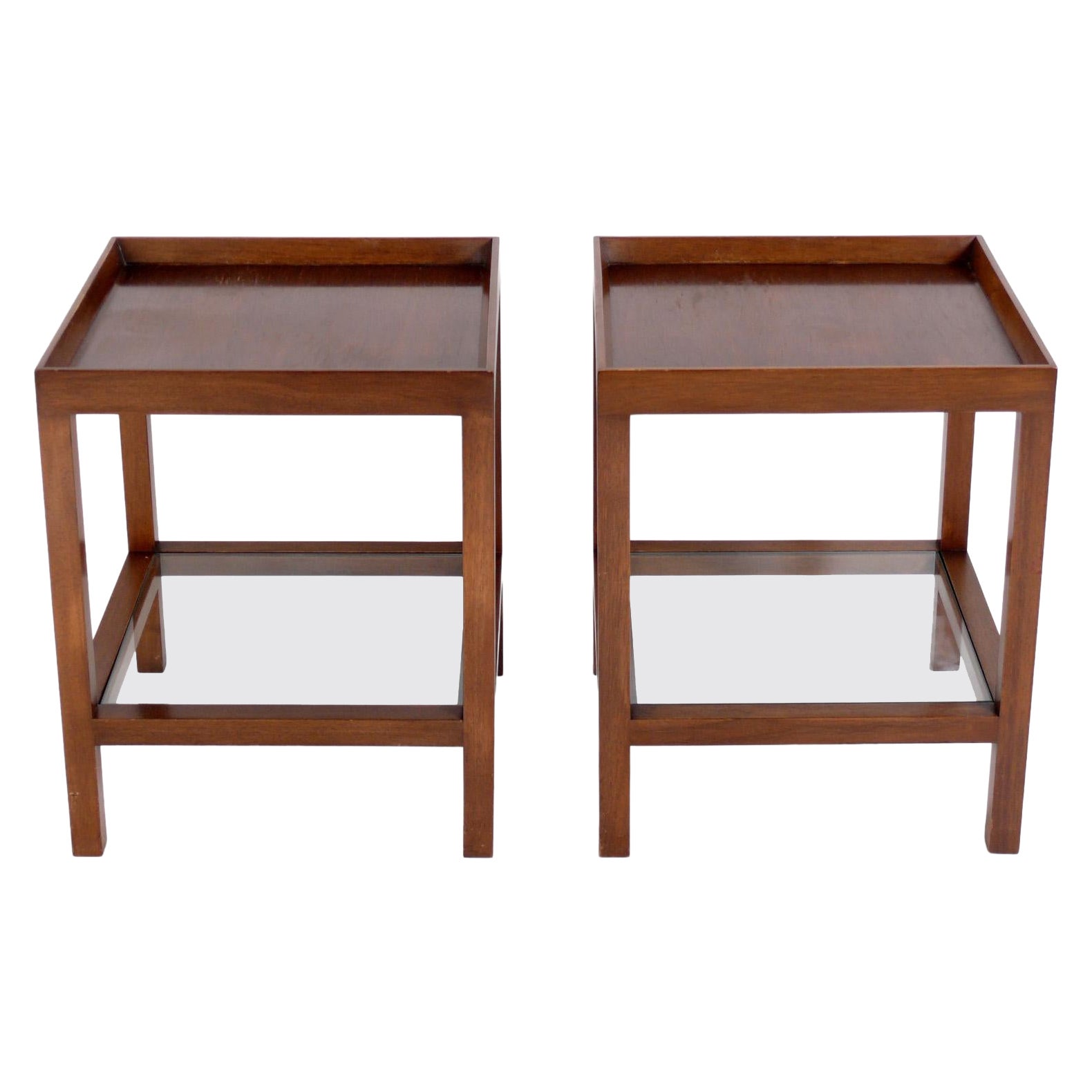 Jens Risom T.710 Walnut Small Side Table at 1stDibs