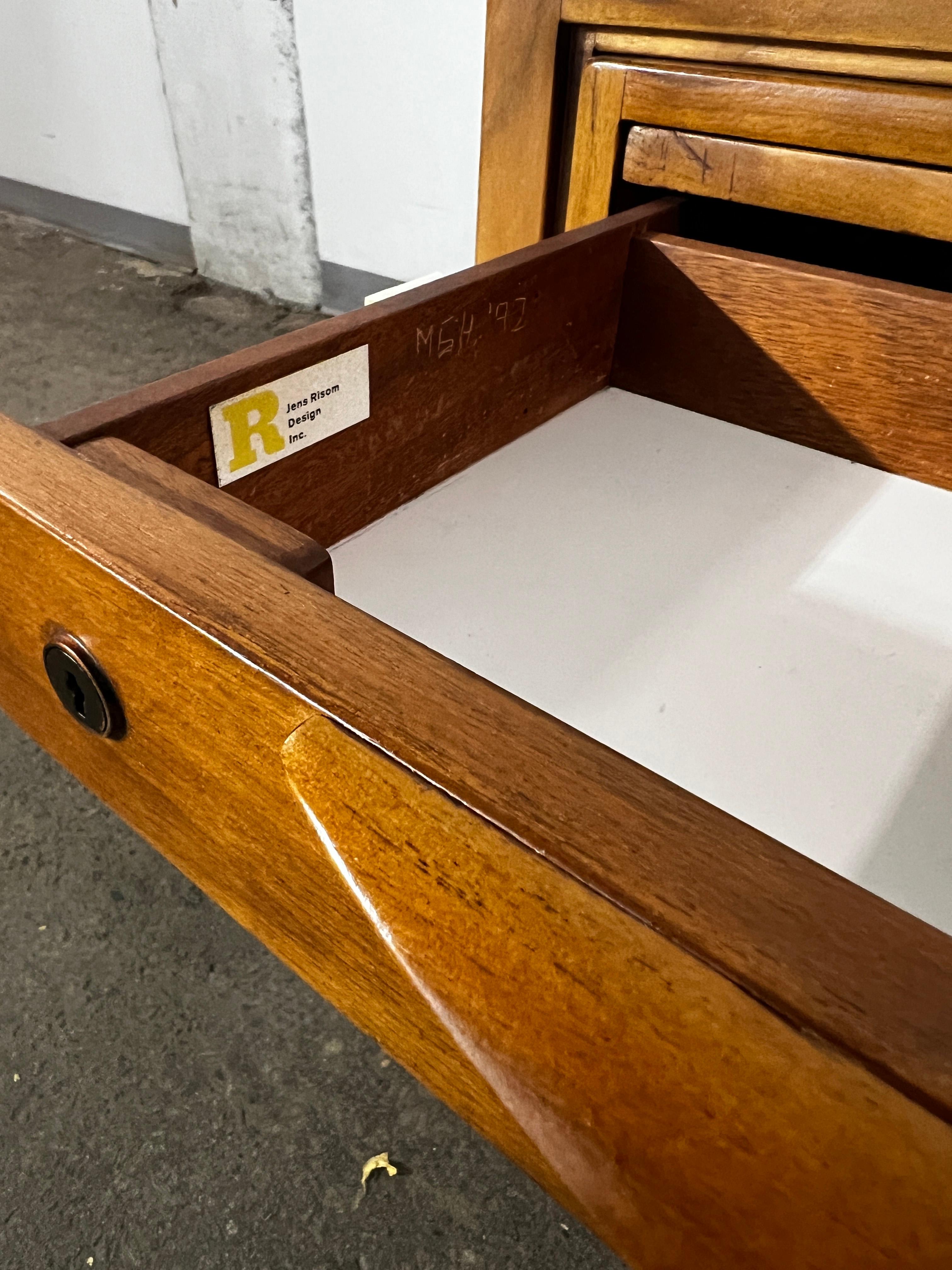 Jens Risom Walnut Executive Desk with Return Circa 1960s 2