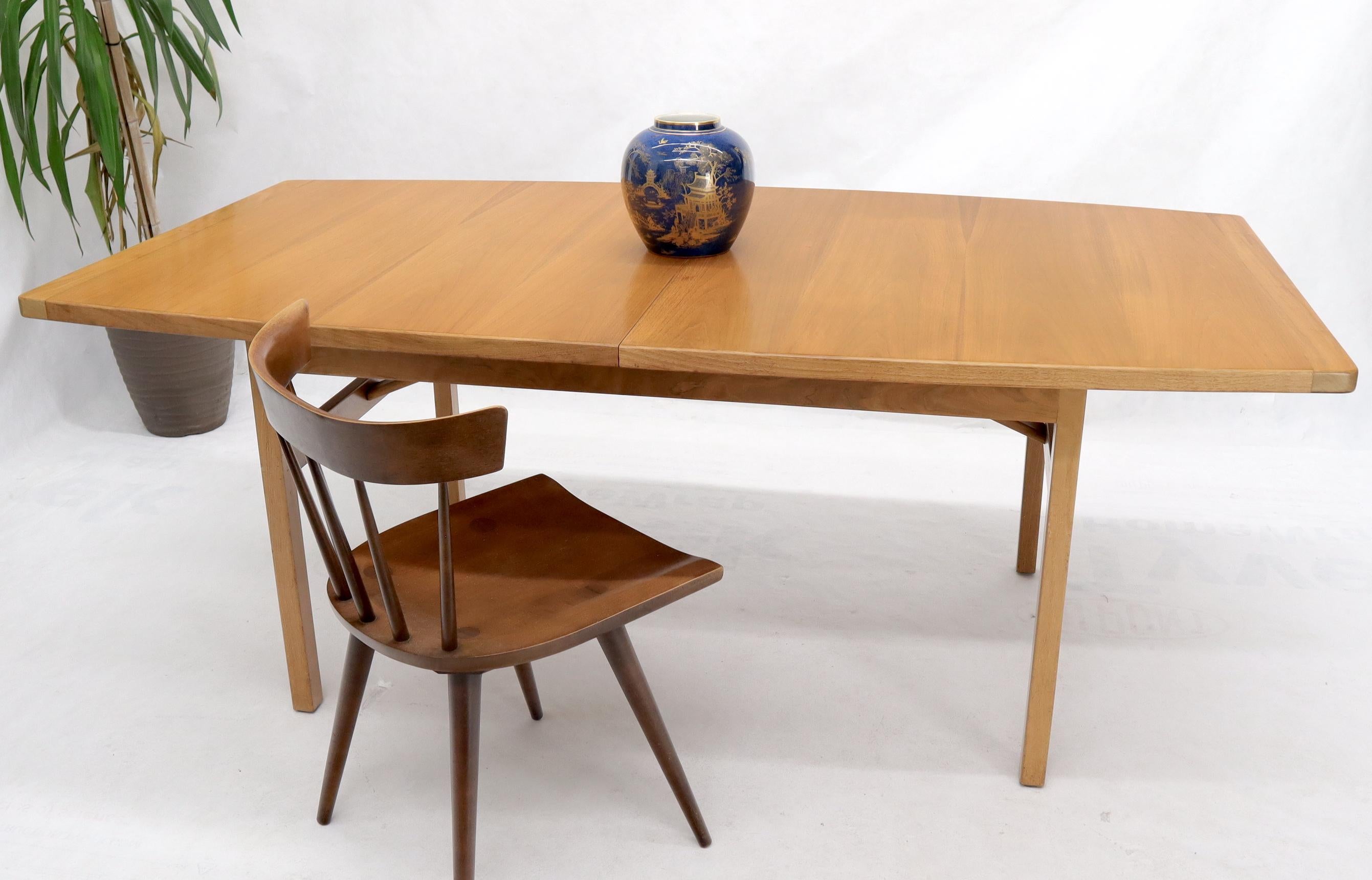 Jens Risom Walnut Gate Leg Dining Table with Extensions Boards 10