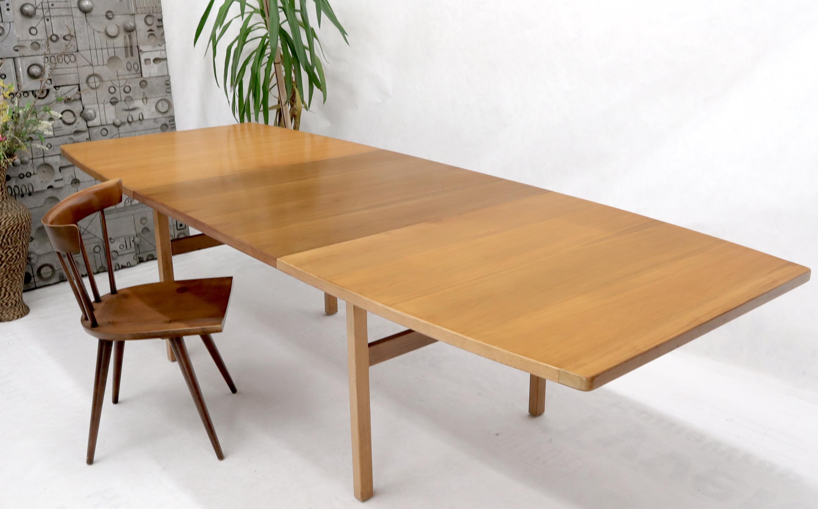 Jens Risom Walnut Gate Leg Dining Table with Extensions Boards 11
