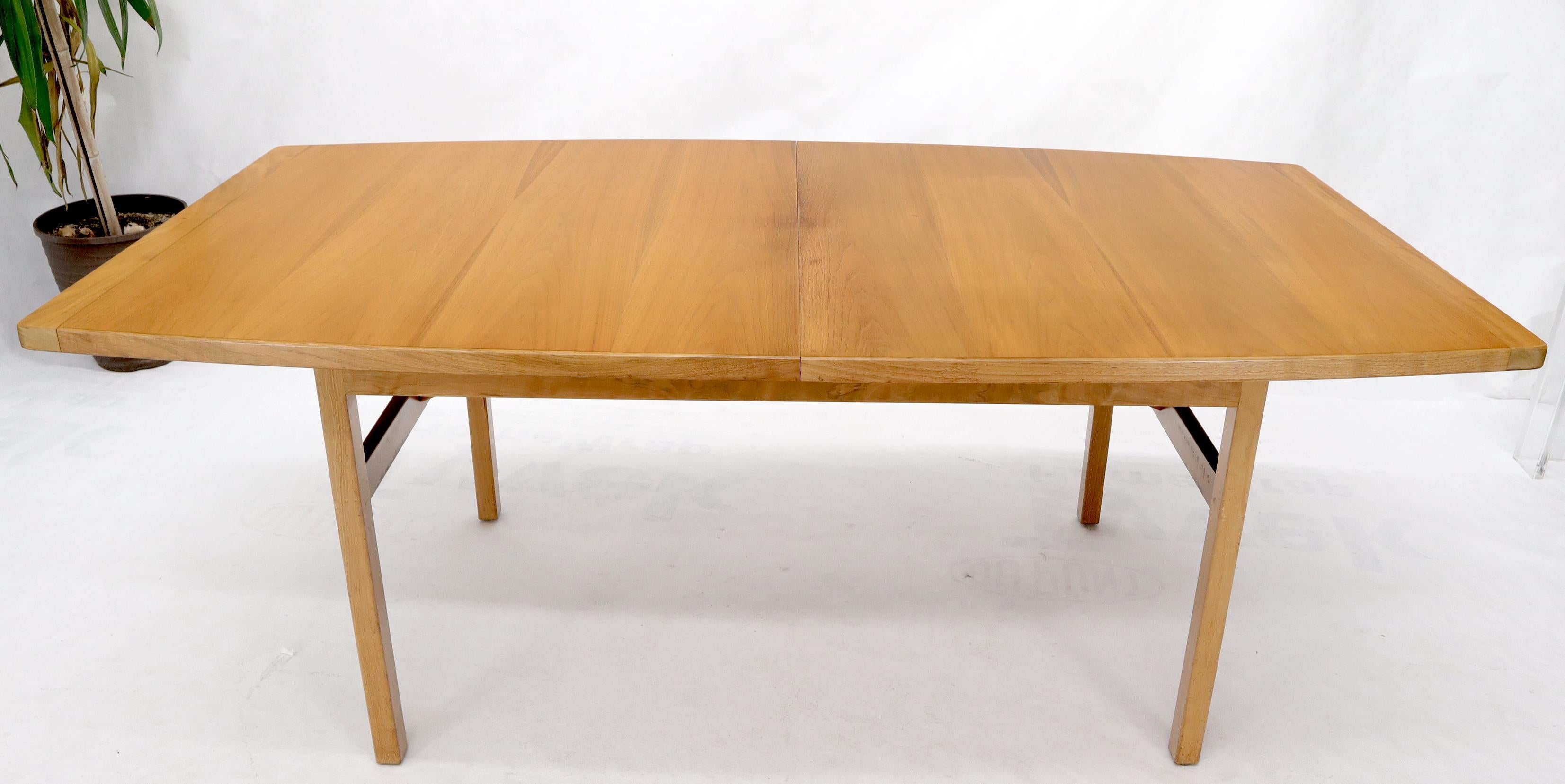 20th Century Jens Risom Walnut Gate Leg Dining Table with Extensions Boards