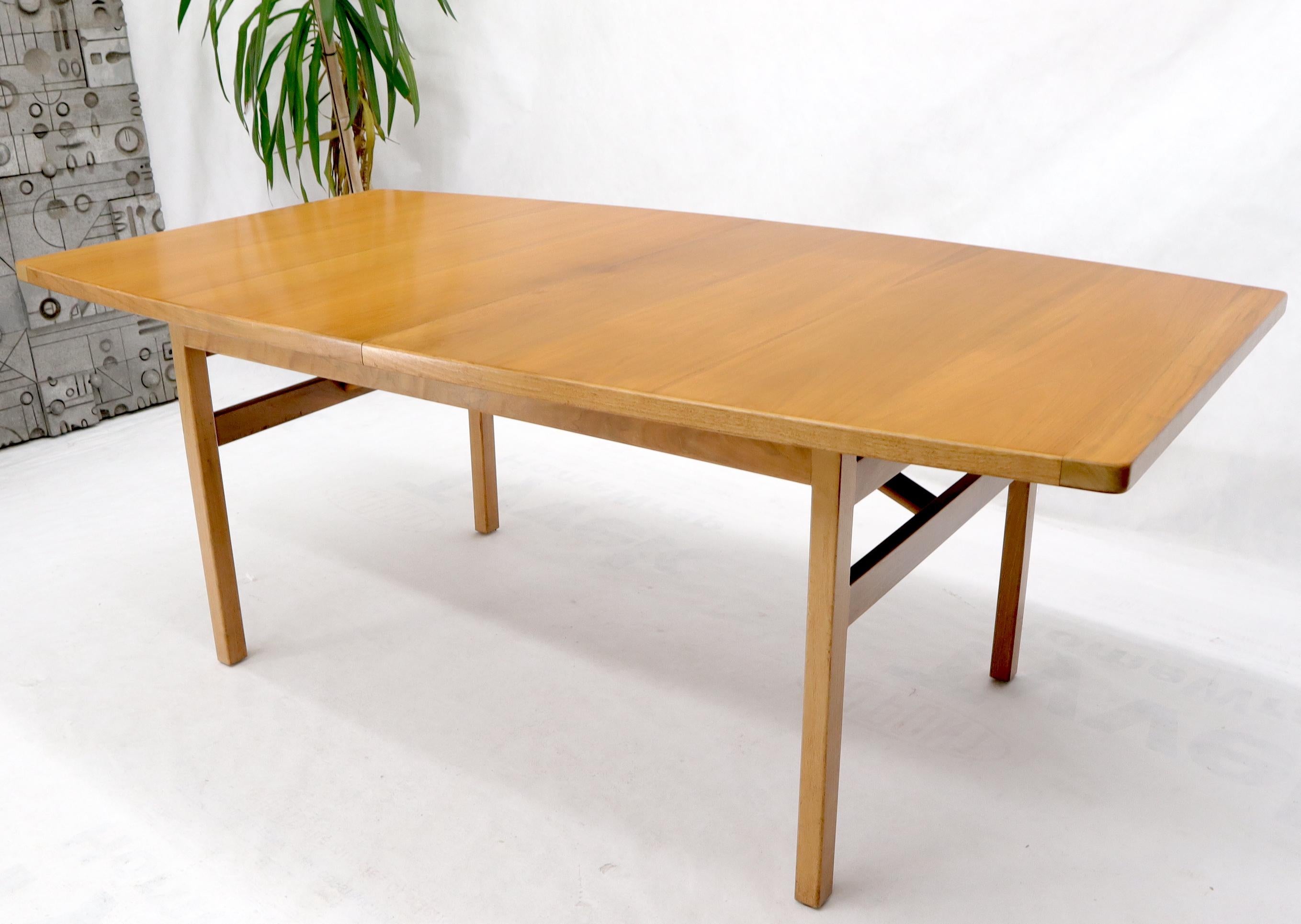 Jens Risom Walnut Gate Leg Dining Table with Extensions Boards 2
