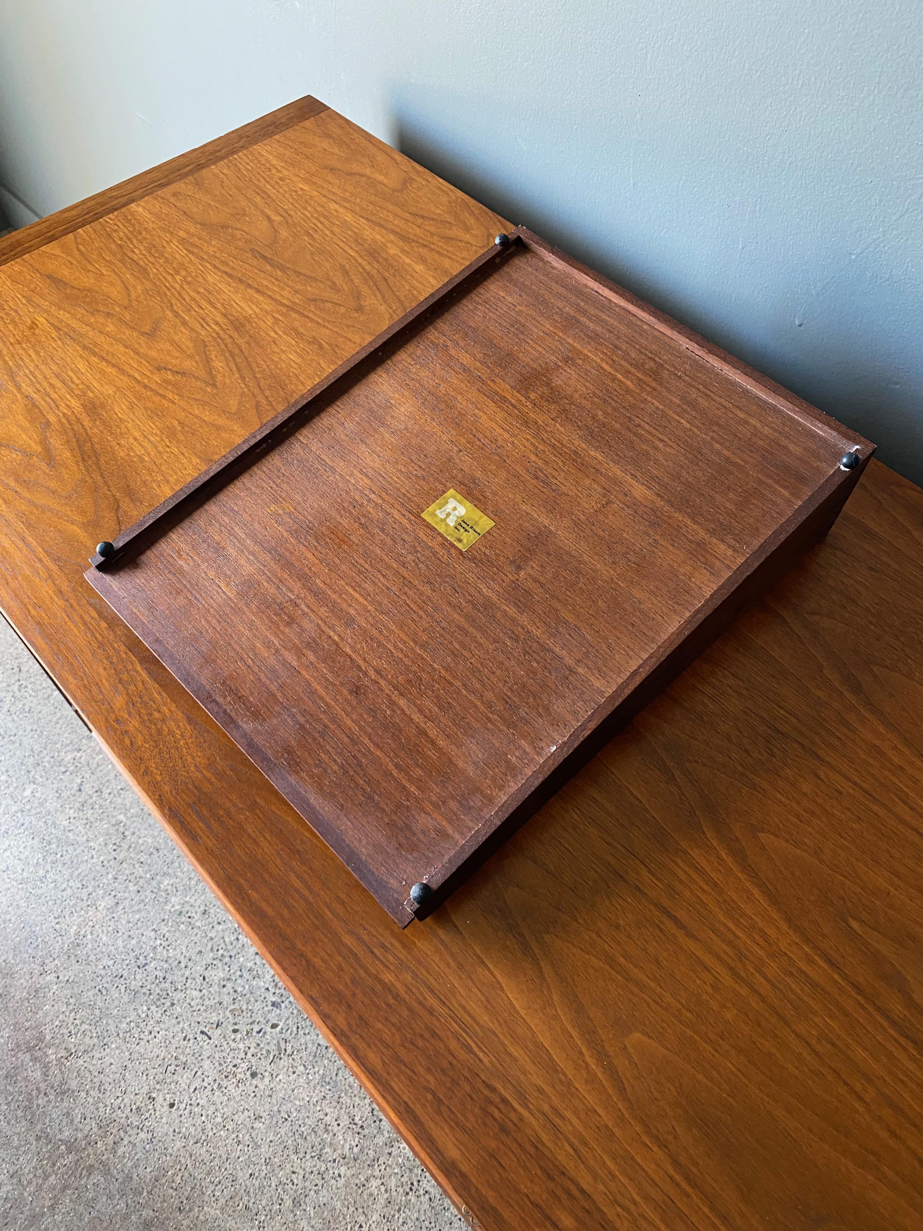 Jens Risom Walnut Letter Tray, circa 1960 1