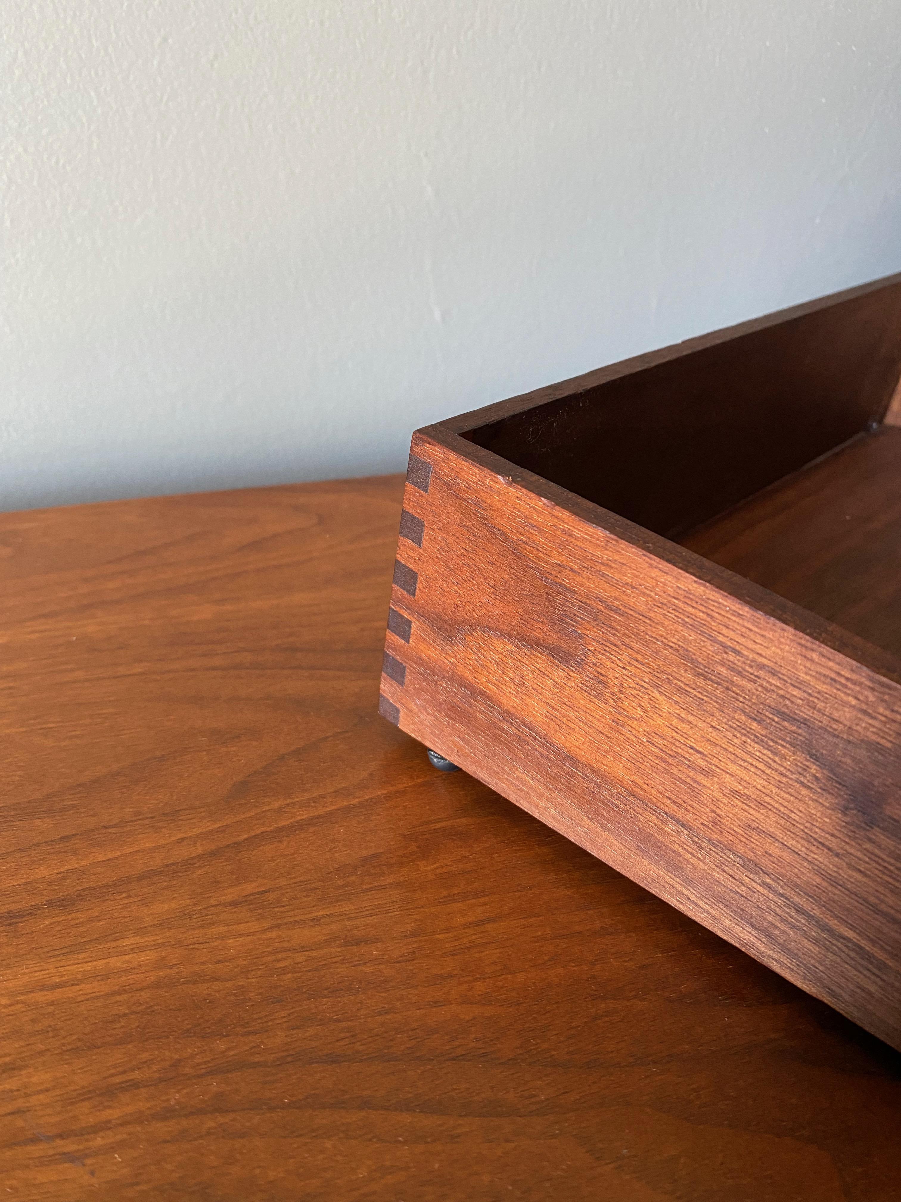 Jens Risom Walnut Letter Tray, circa 1960 2
