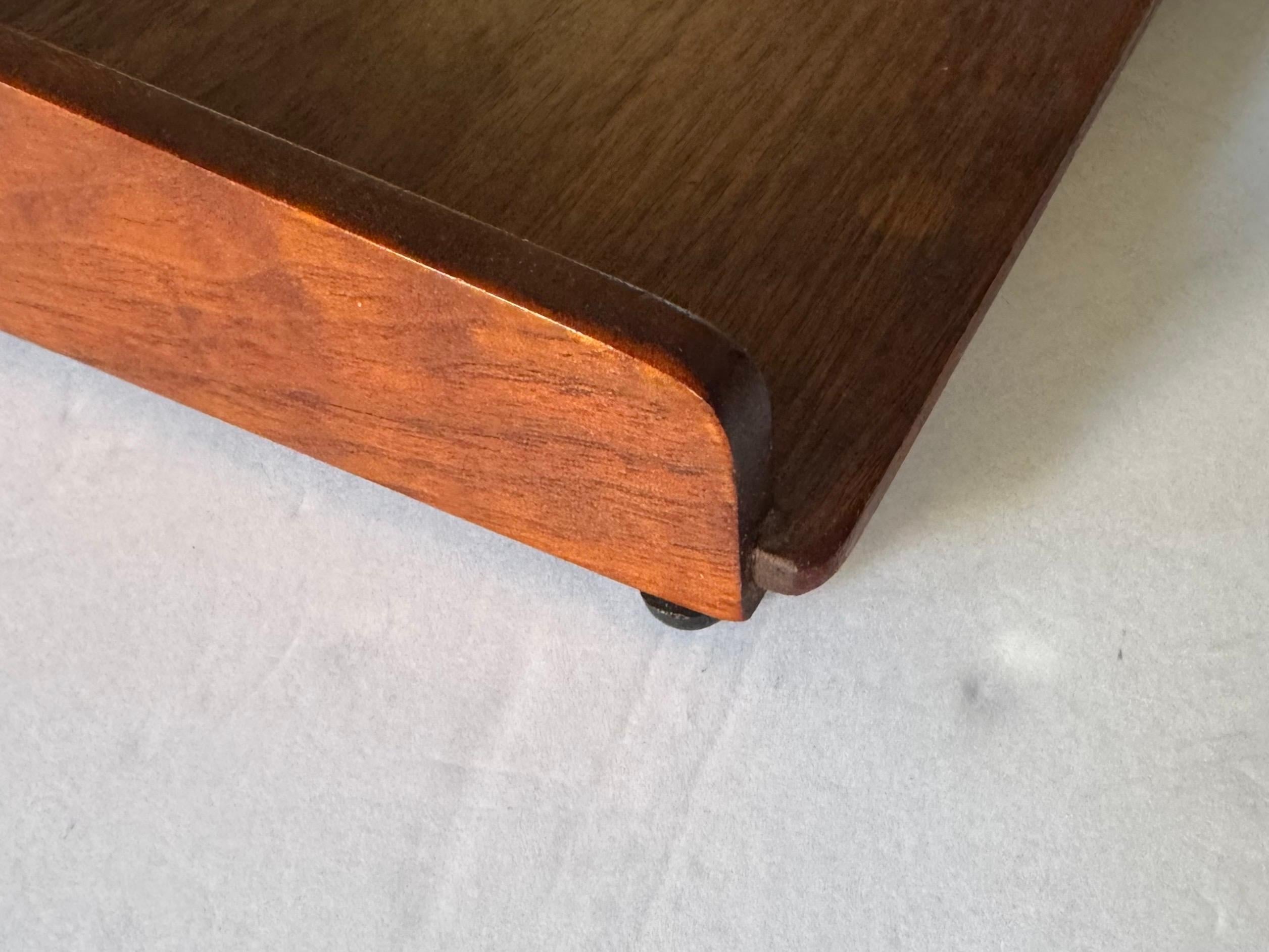 American Jens Risom Walnut Letter Tray