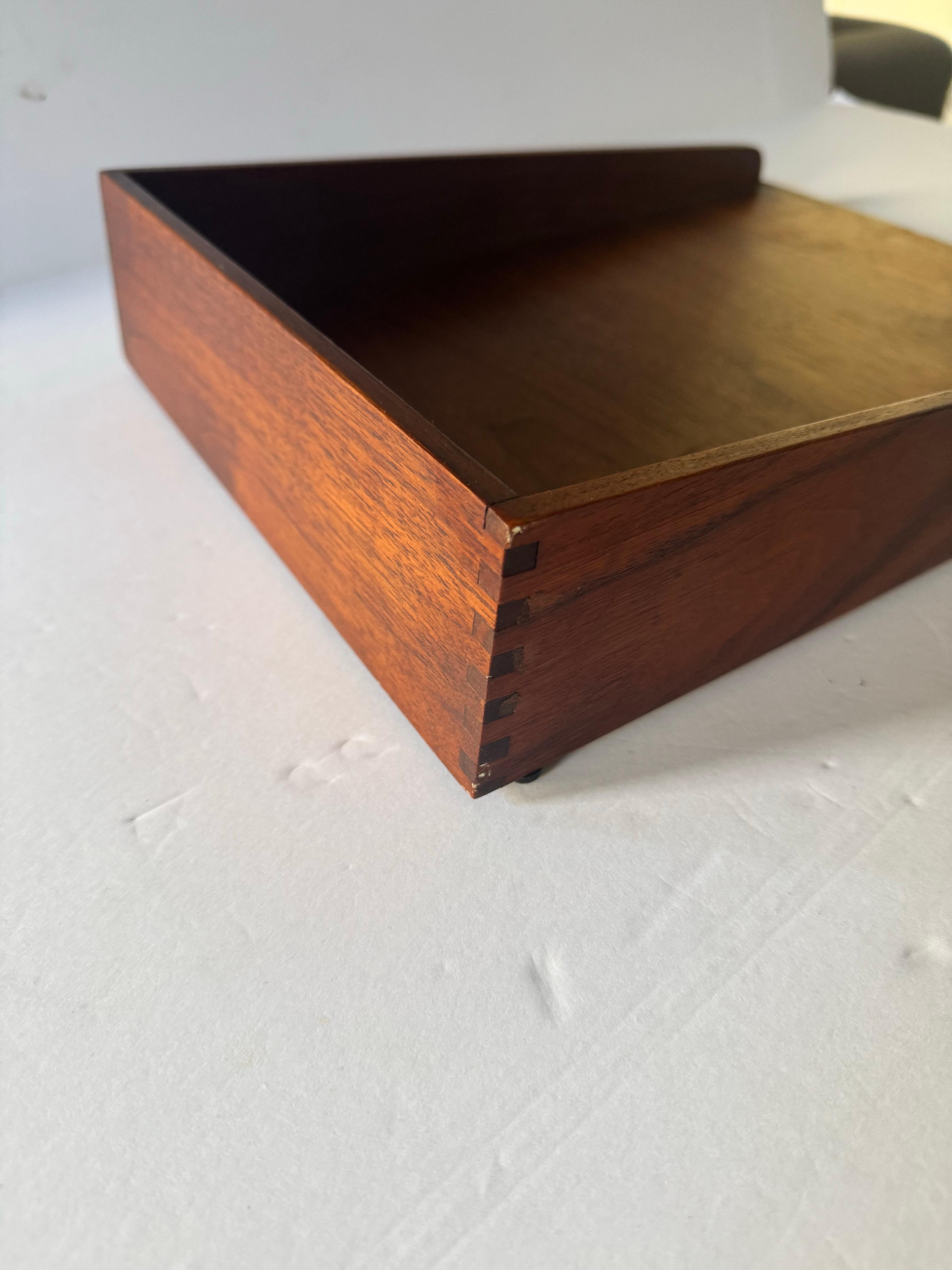 Jens Risom Walnut Letter Tray In Good Condition In New York, NY