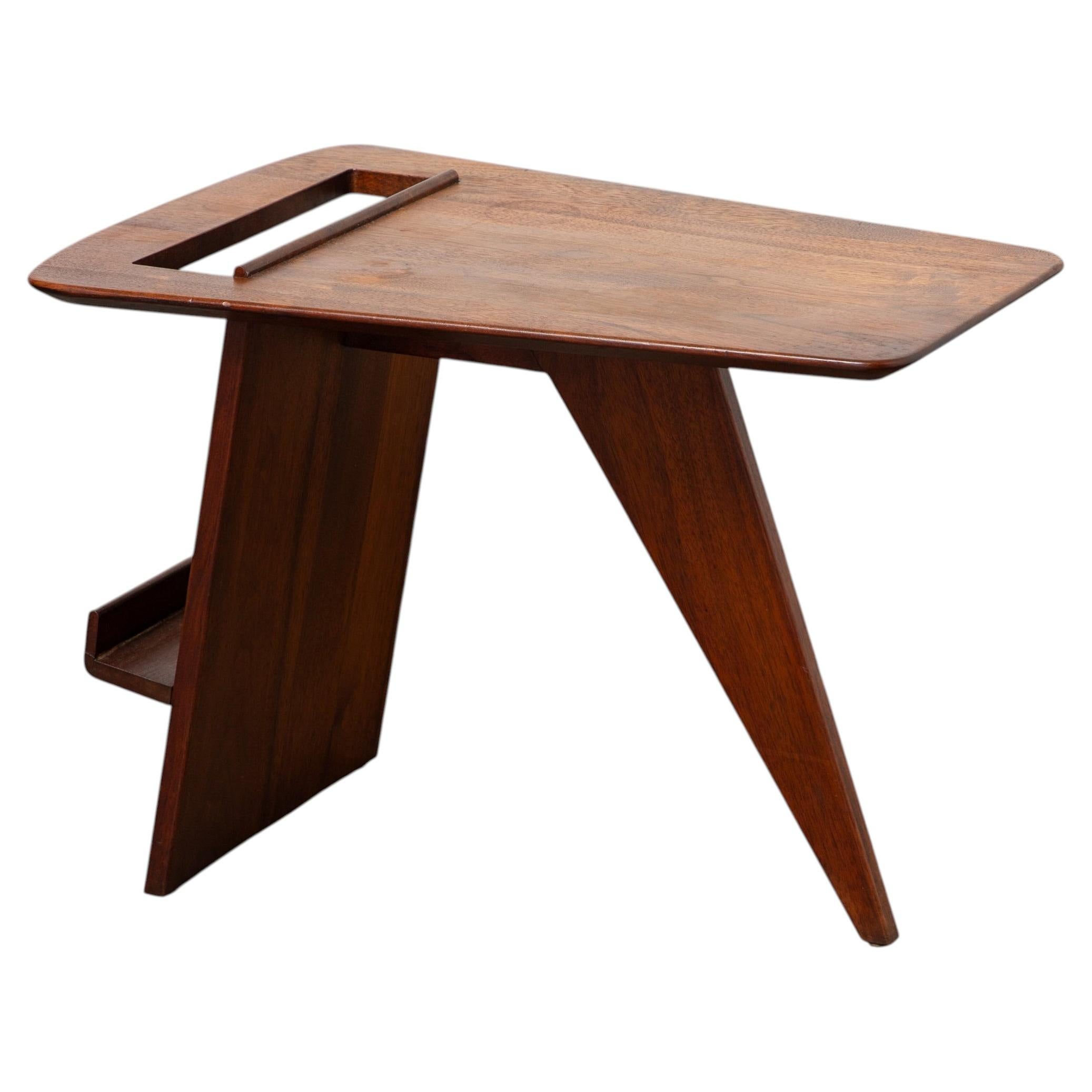 Jens Risom Walnut Magazine Table