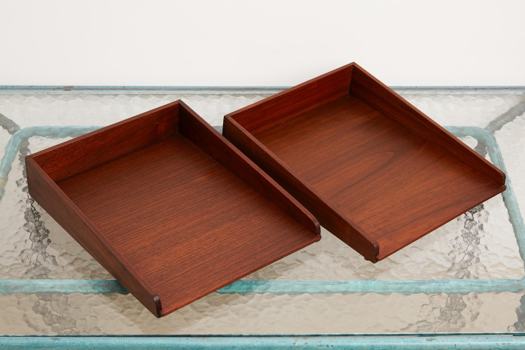 Jens Risom Walnut Paper Tray 2