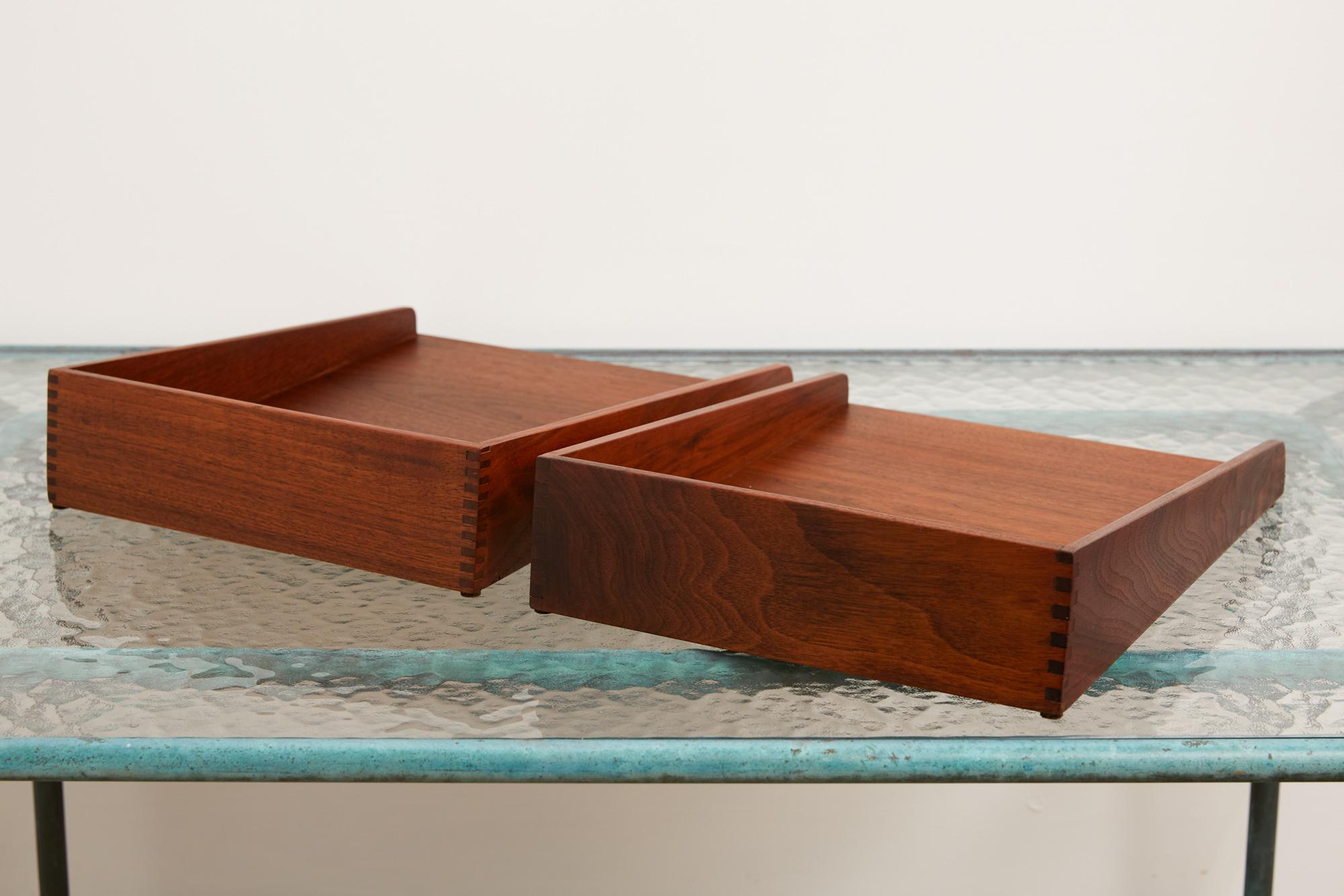 Jens Risom Walnut Paper Tray 3