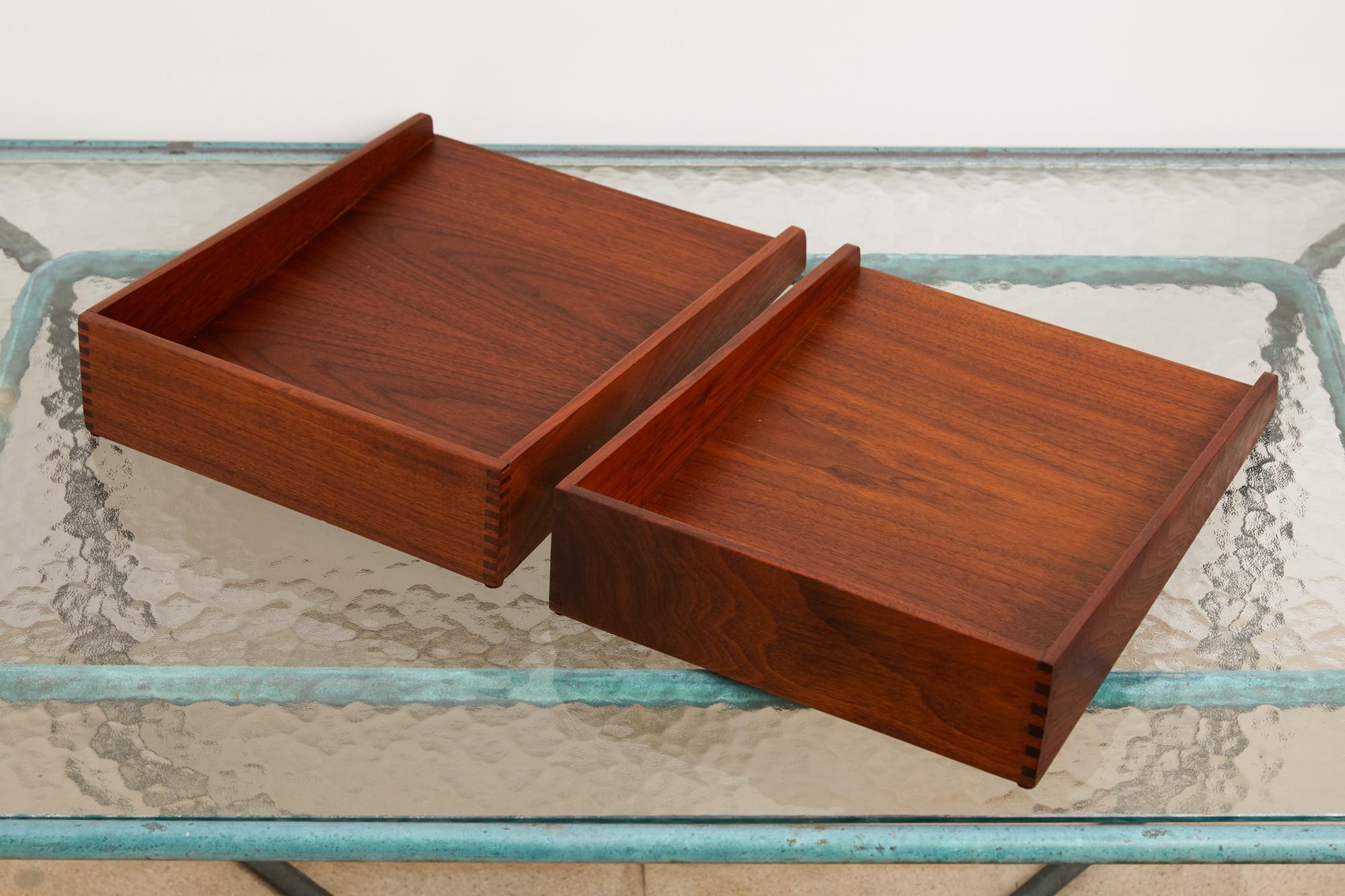 Jens Risom Walnut Paper Tray 1